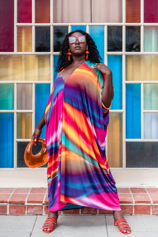 Colors of the Wind Caftan Kaftan Dress