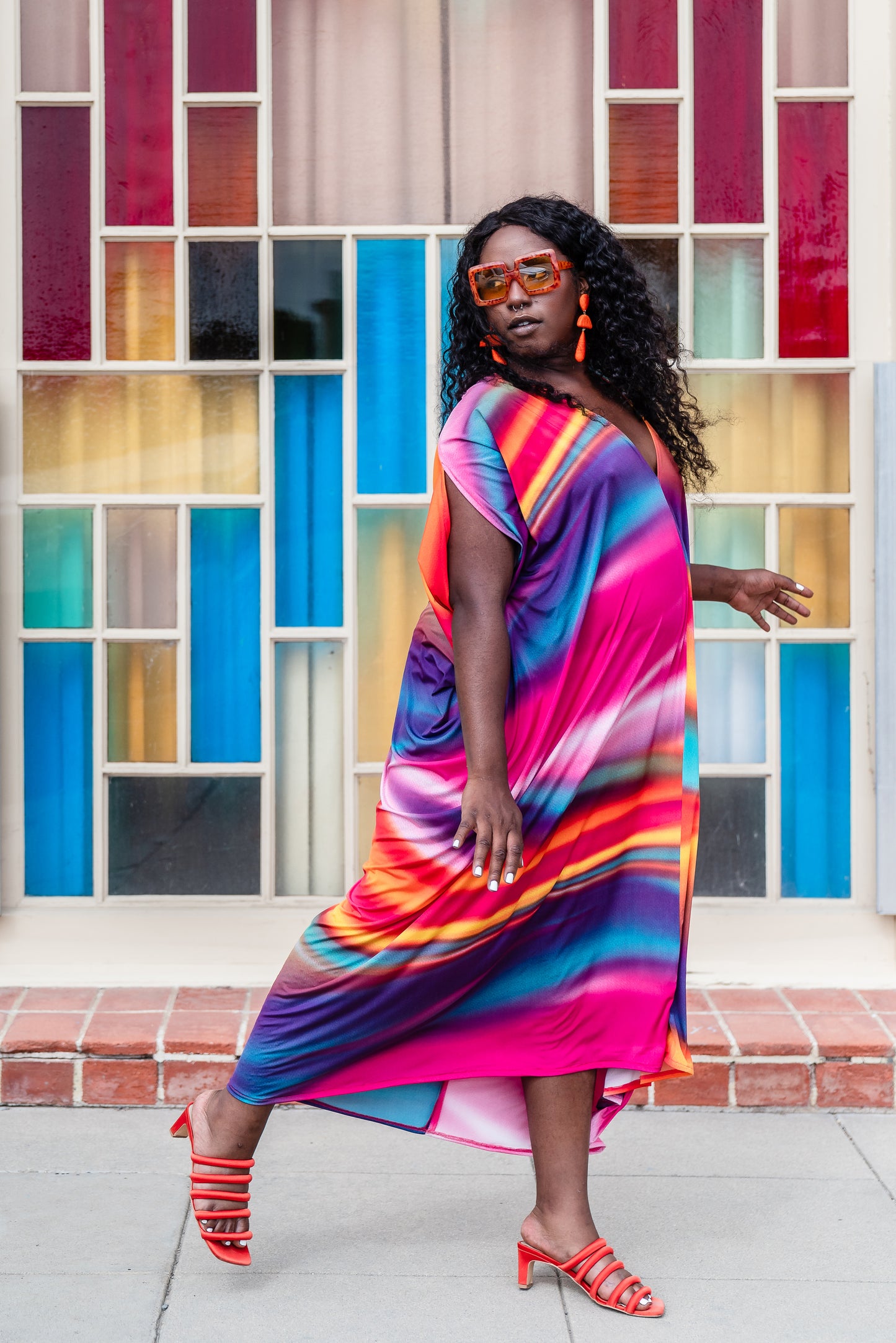 Colors of the Wind Caftan Kaftan Dress