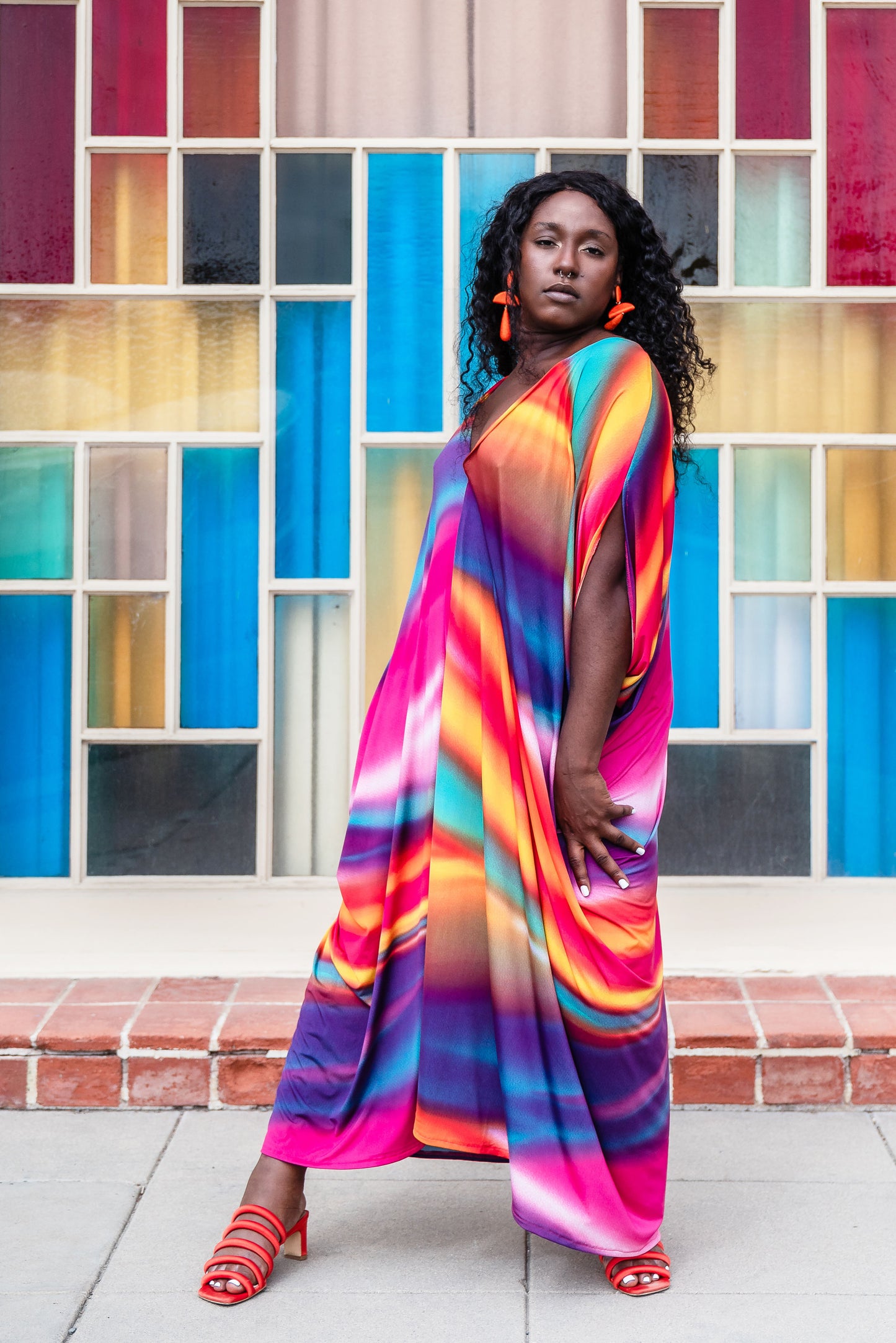 Colors of the Wind Caftan Kaftan Dress