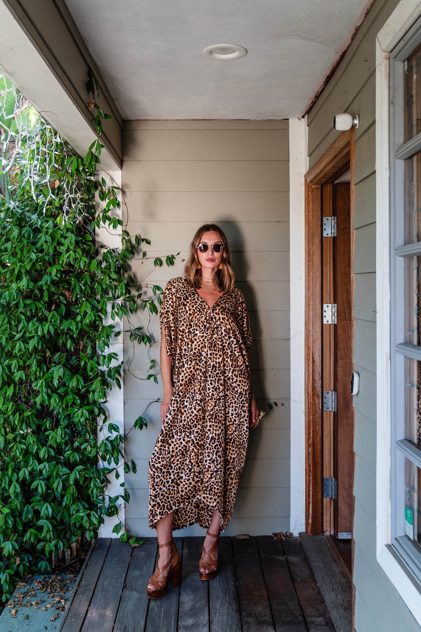 Lydia Leopard Caftan