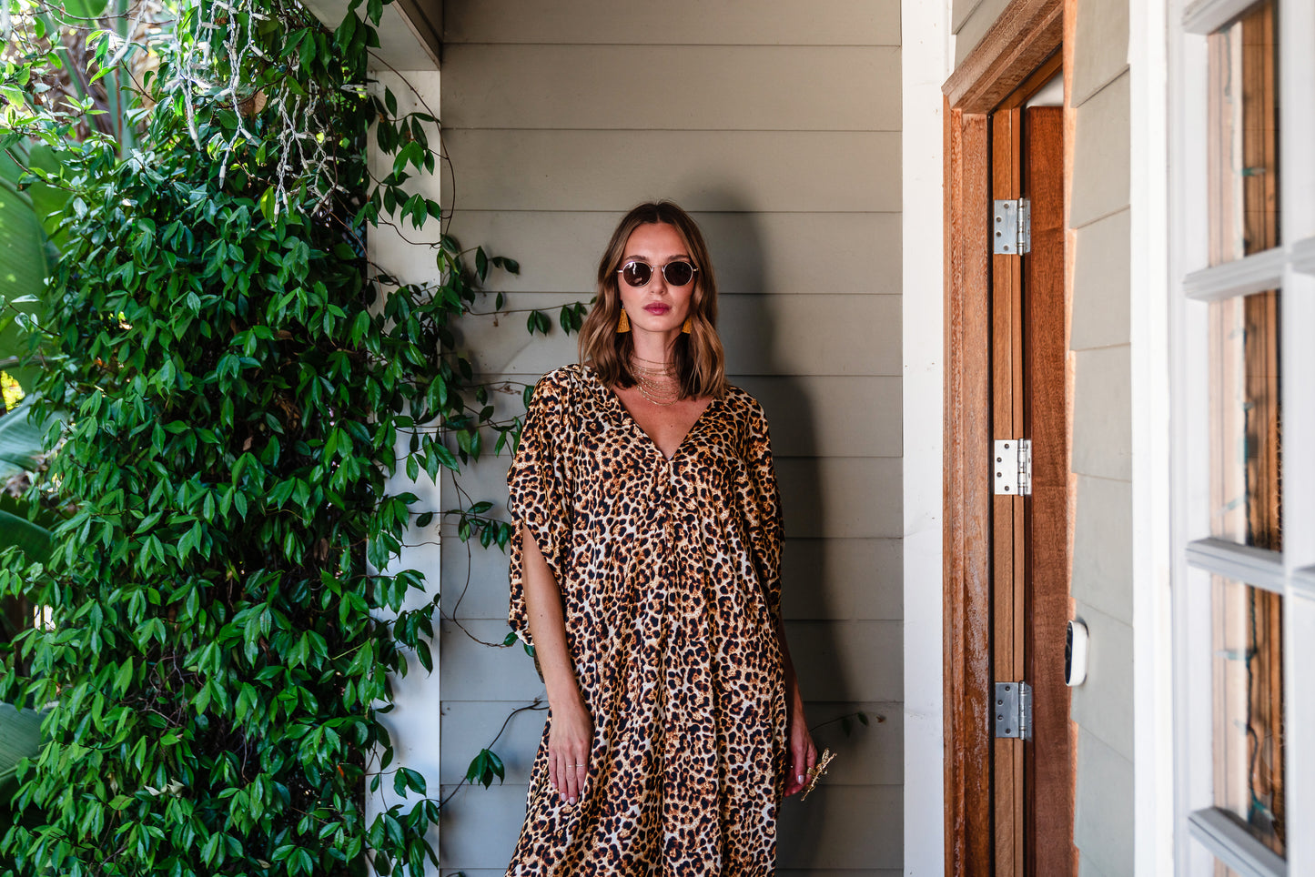 Lydia Leopard Caftan