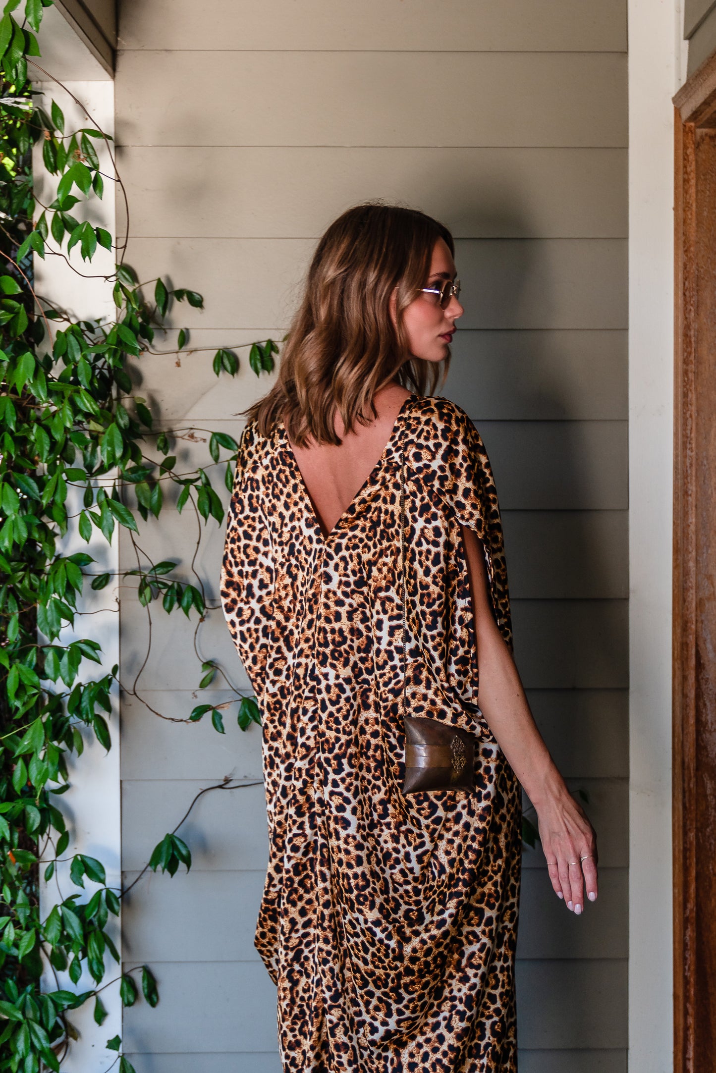 Lydia Leopard Caftan