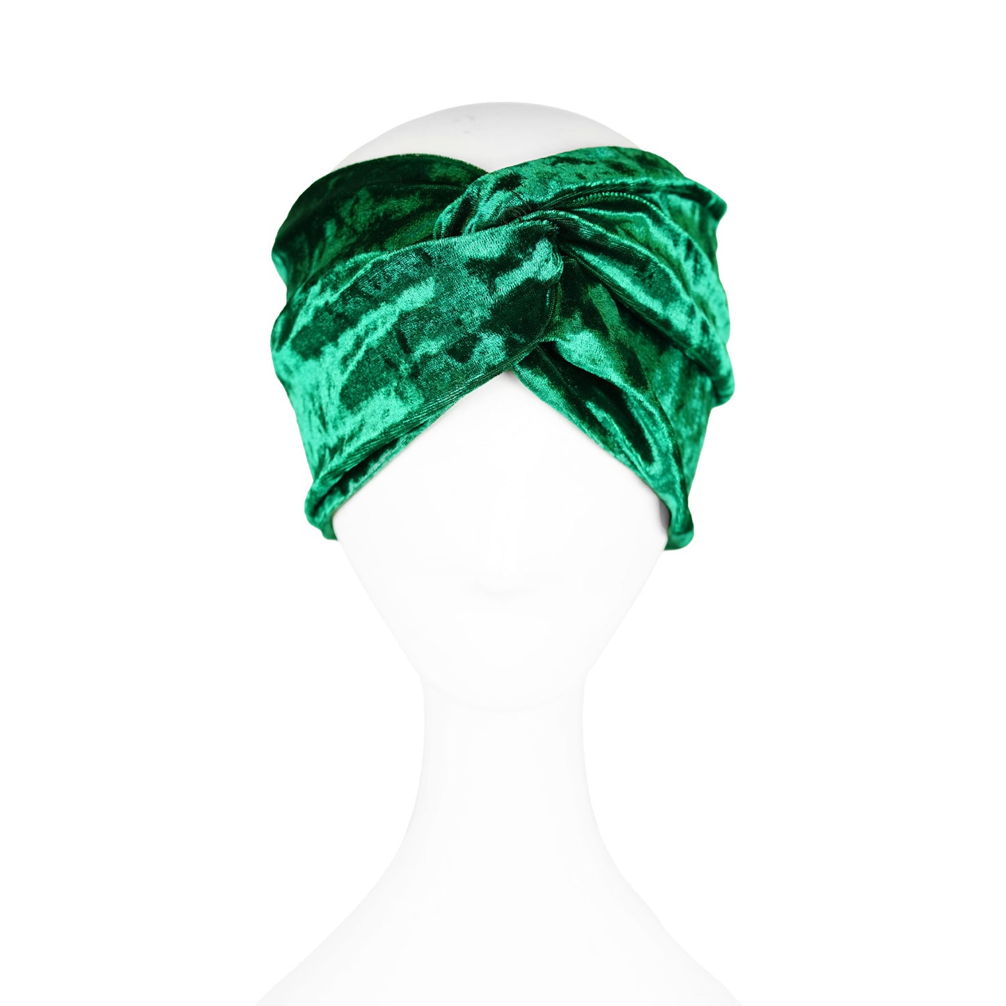 Emerald Crushed Velvet Twist Headband