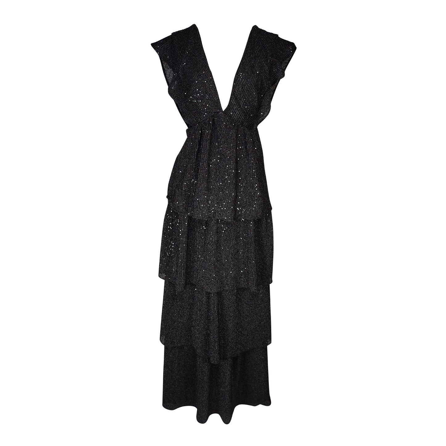 Valhalla Noir Tiered Dress