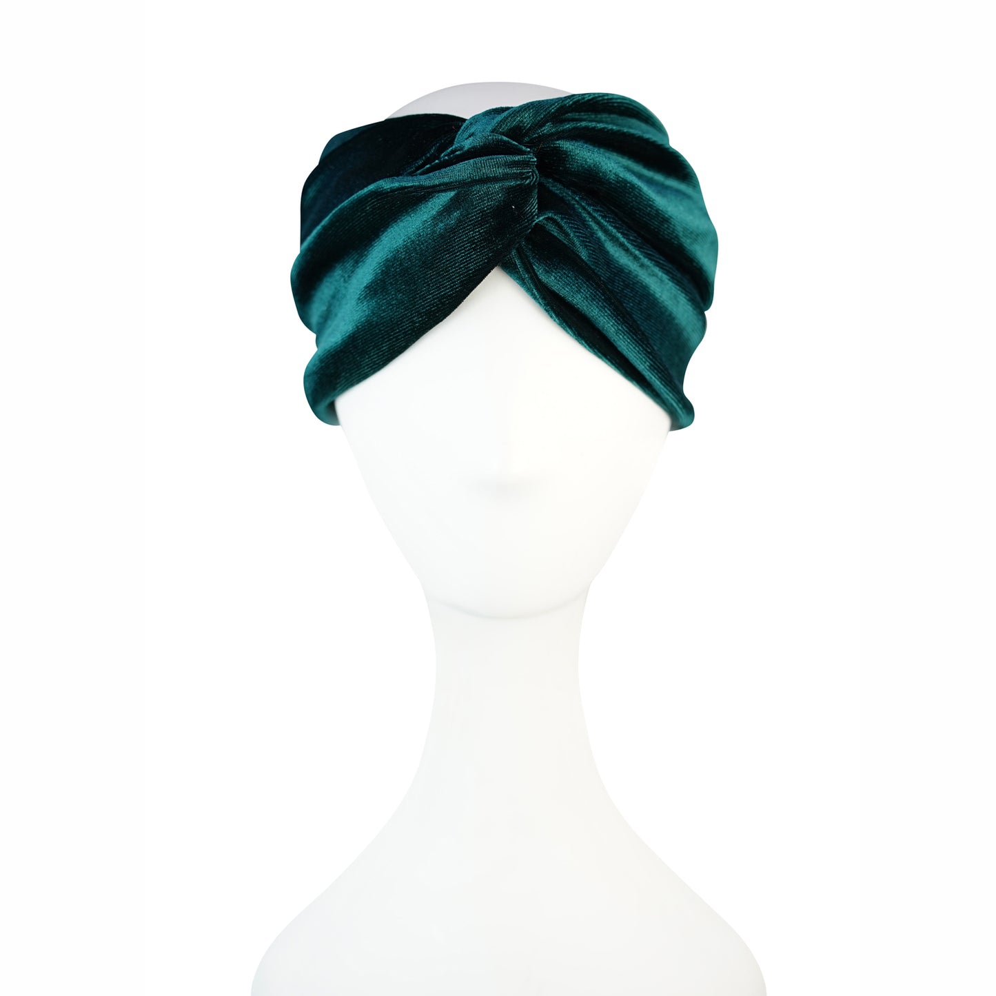 Deep Teal Velvet Twist Headband
