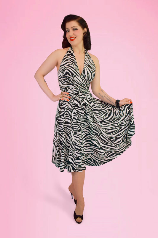 Orleans Swing Dress in Zebra