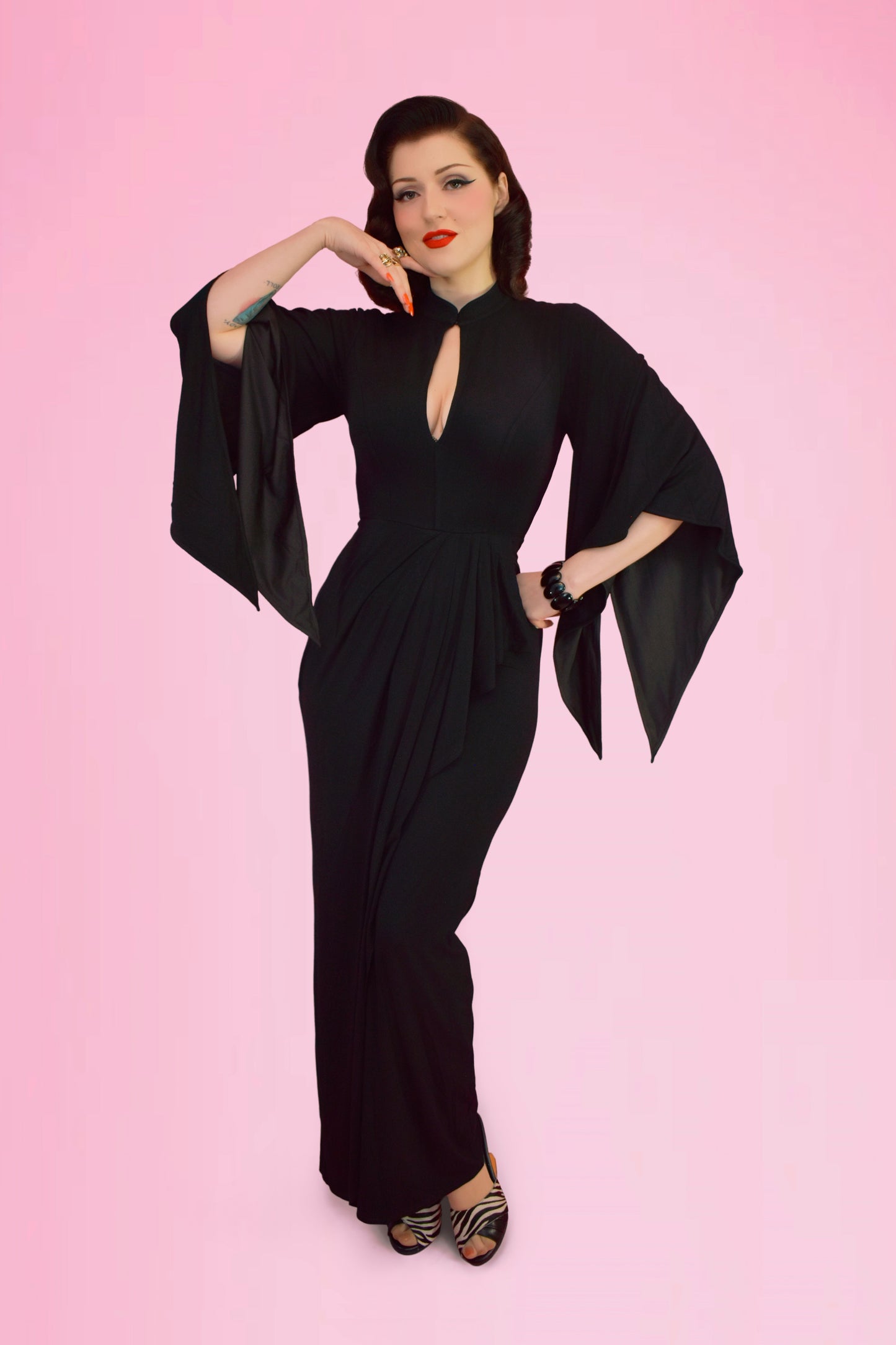 Cascade Dream Pake Muu Dress in Black