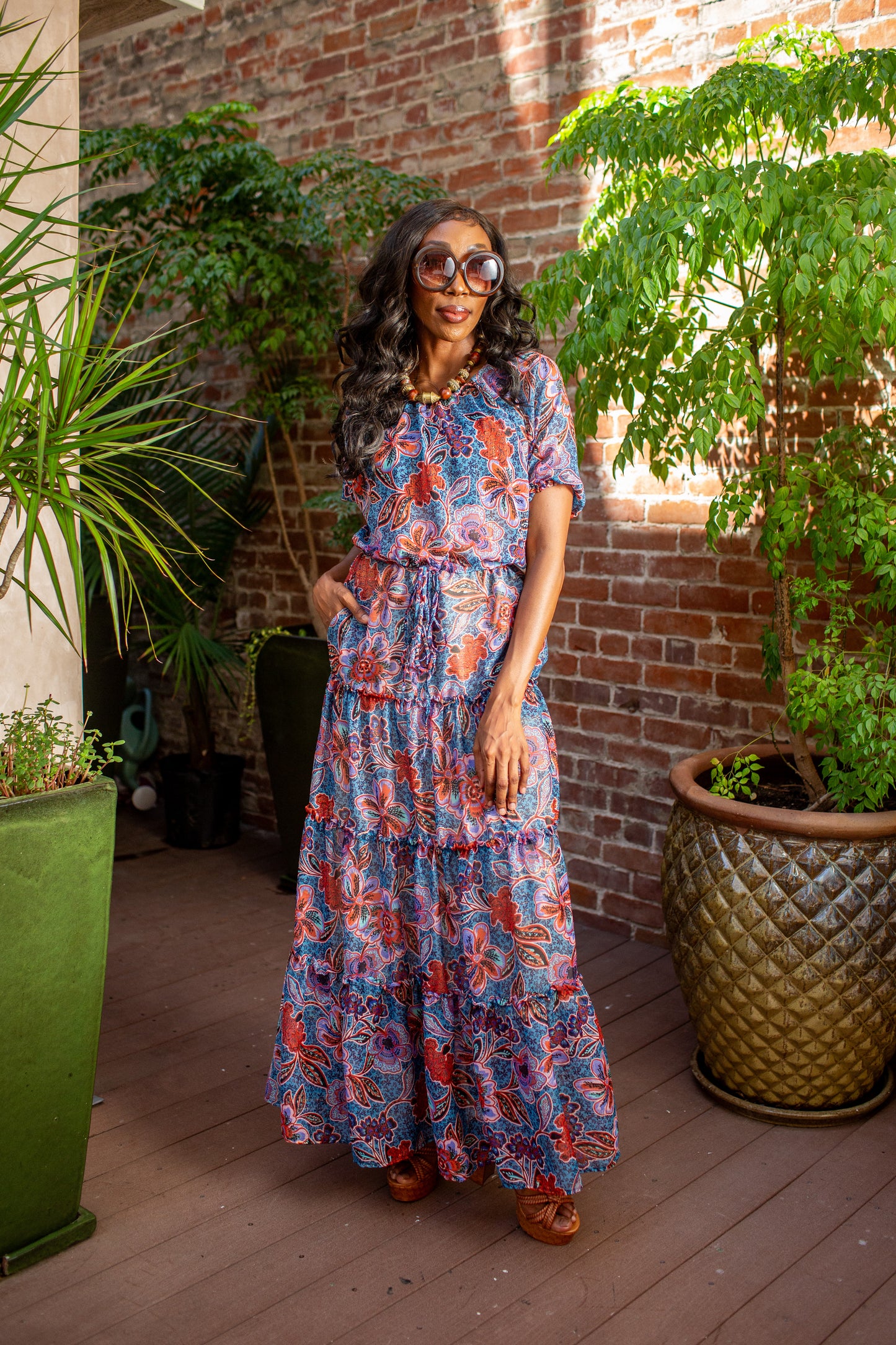 Delilah Two Piece Maxi Skirt Set In Woodstock PRE-ORDER