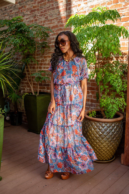 Delilah Two Piece Maxi Skirt Set In Woodstock PRE-ORDER