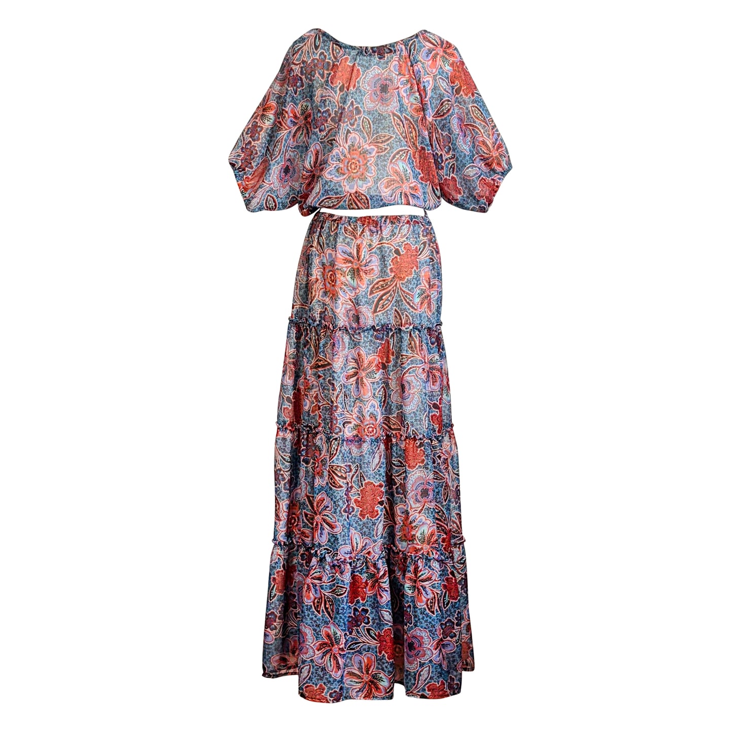 Delilah Two Piece Maxi Skirt Set In Woodstock PRE-ORDER