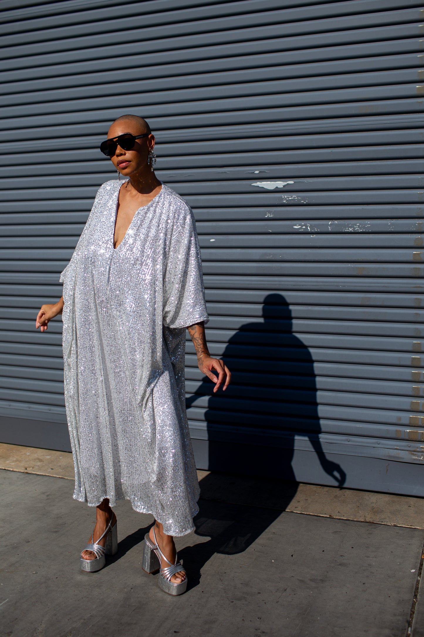 Diamond Dust Sequin Goddess Waist Caftan (PRE-ORDER)