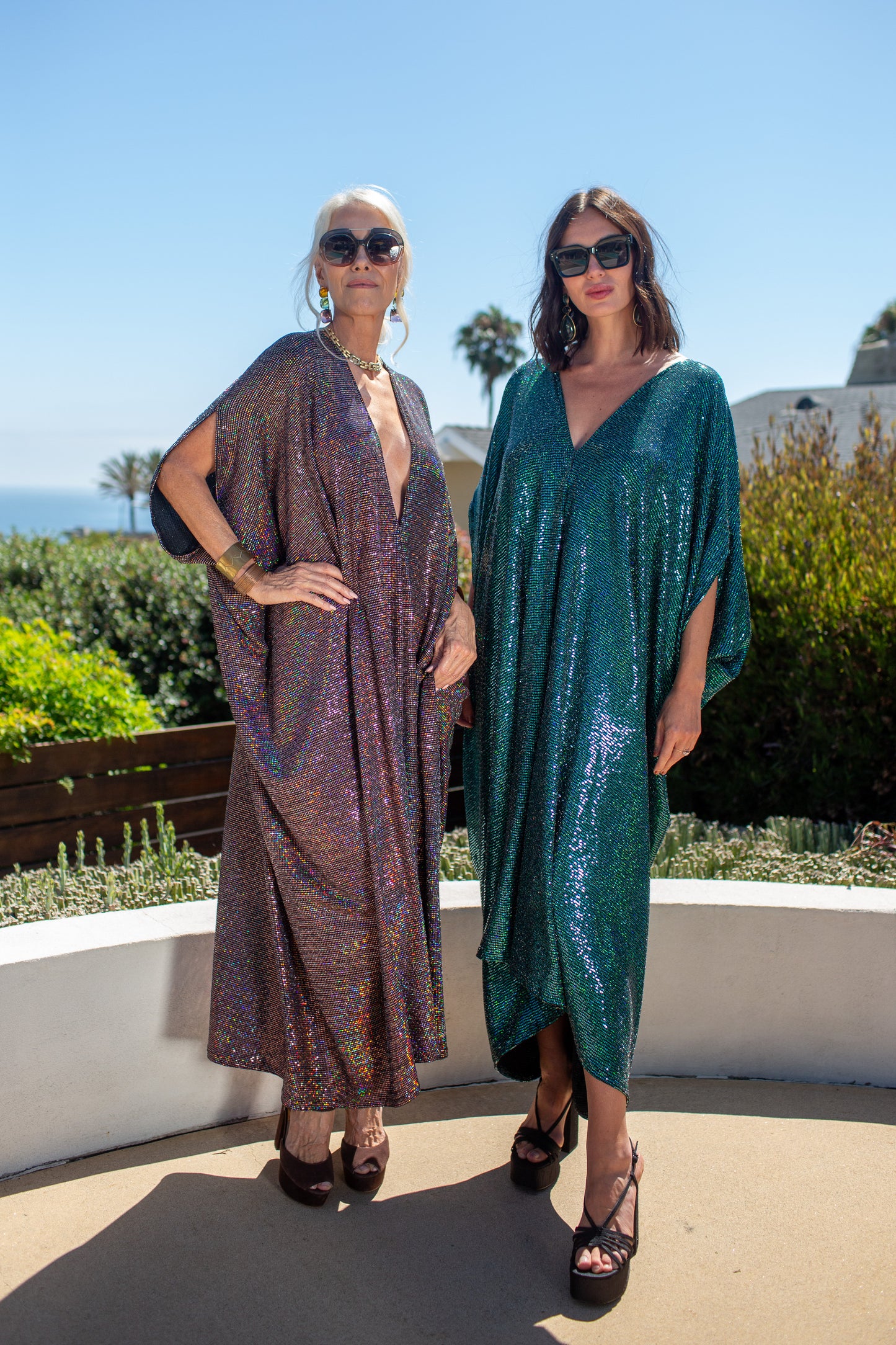 Disco Blaze Sequin Caftan Kaftan Dress