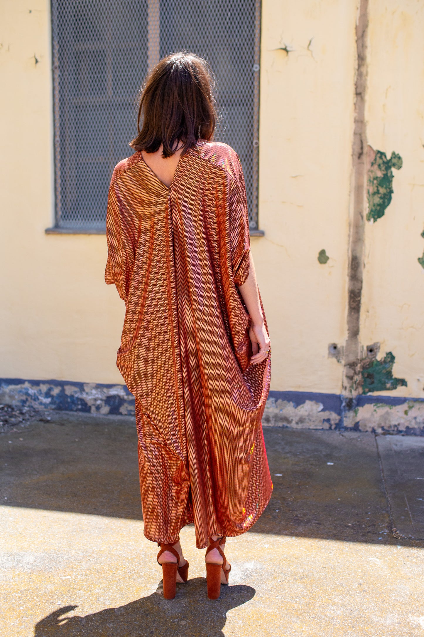 Disco Lava Sequin Caftan Kaftan Dress