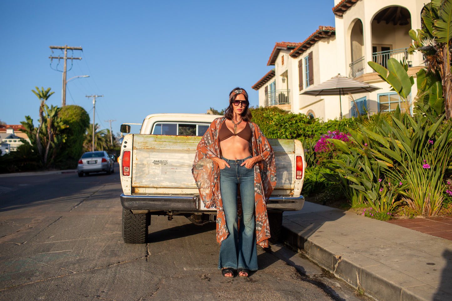 Dusk Palms Kimono