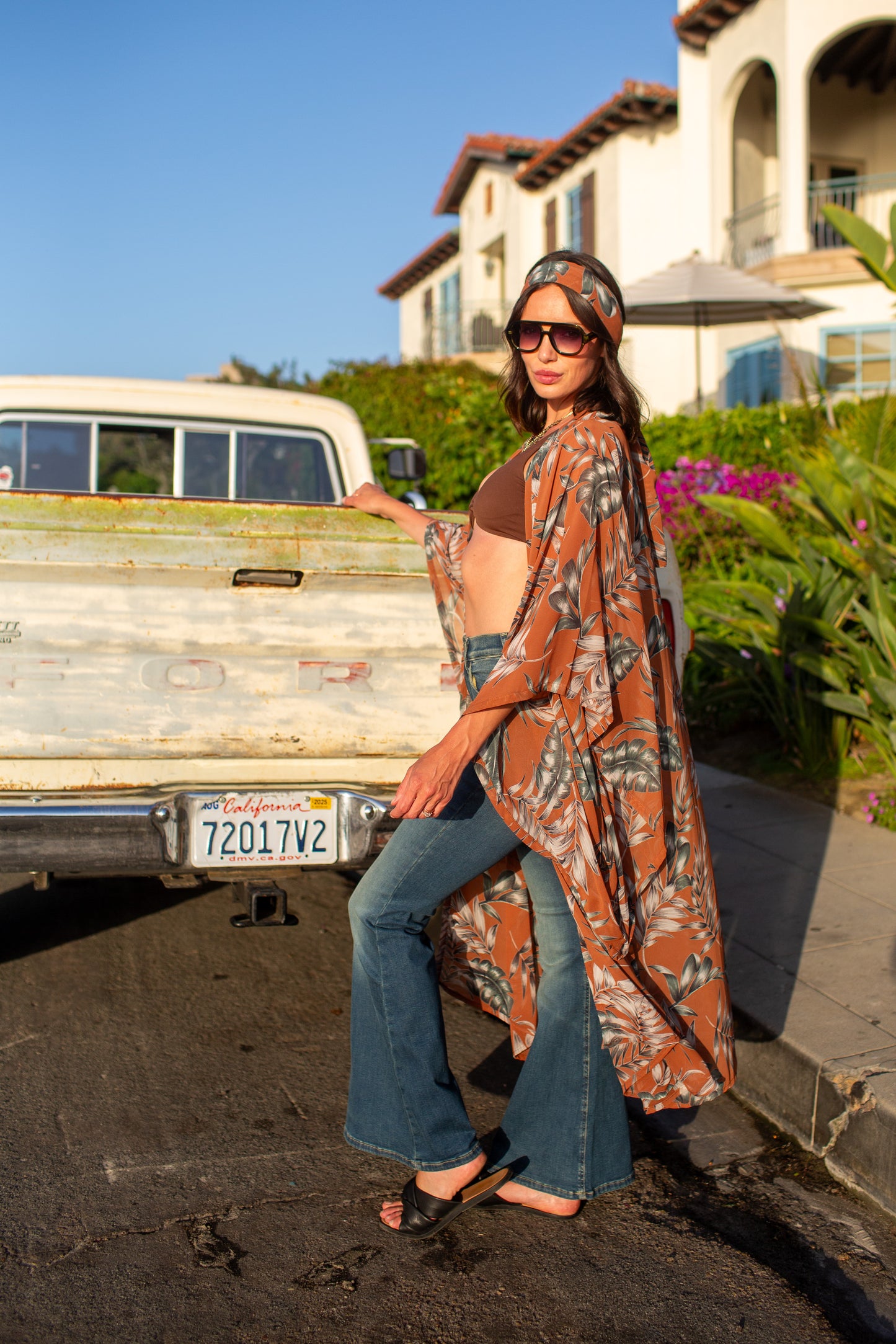 Dusk Palms Kimono