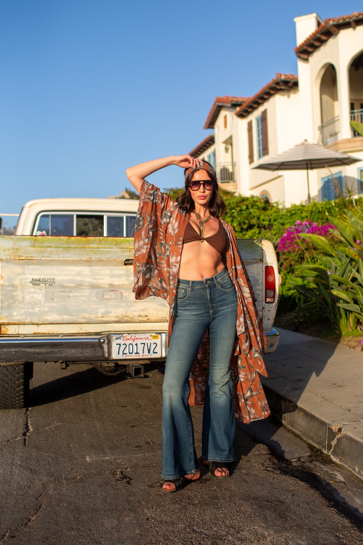 Dusk Palms Kimono