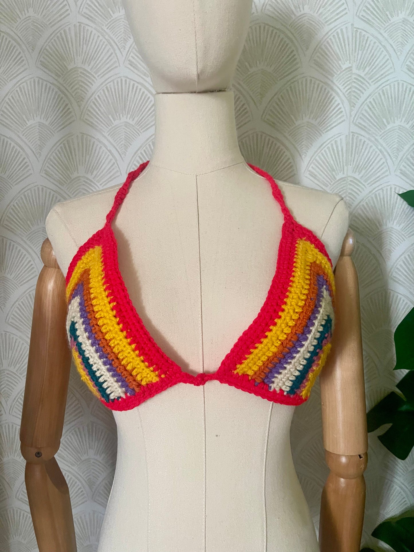 Handmade Festival Top in Red Stripe