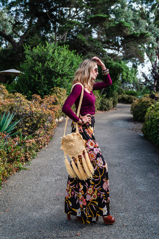 Boho Sun Bag in Yellow Handmade by Jazmin