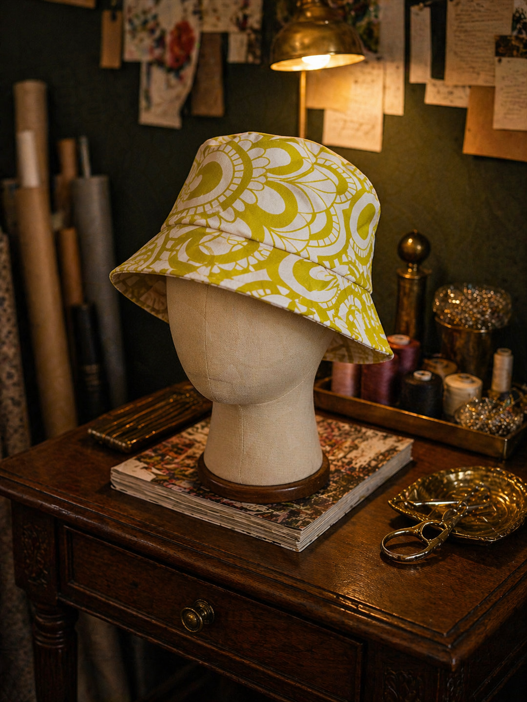 Beach Babe Bucket Hat in Bellini Bloom
