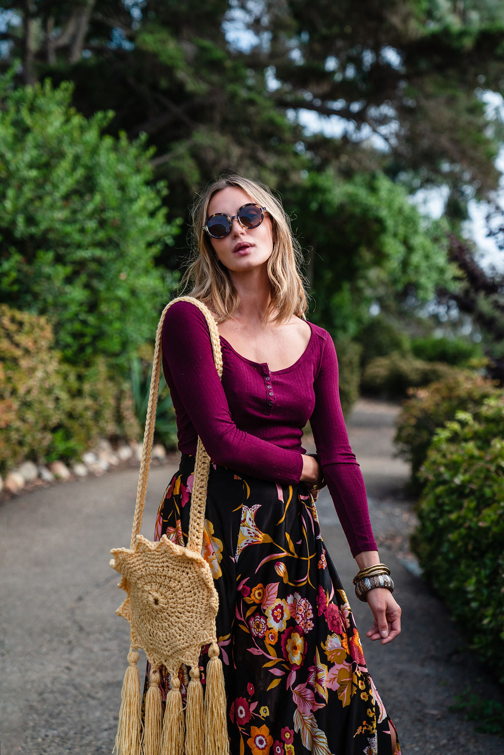 Boho Sun Bag in Yellow Handmade by Jazmin