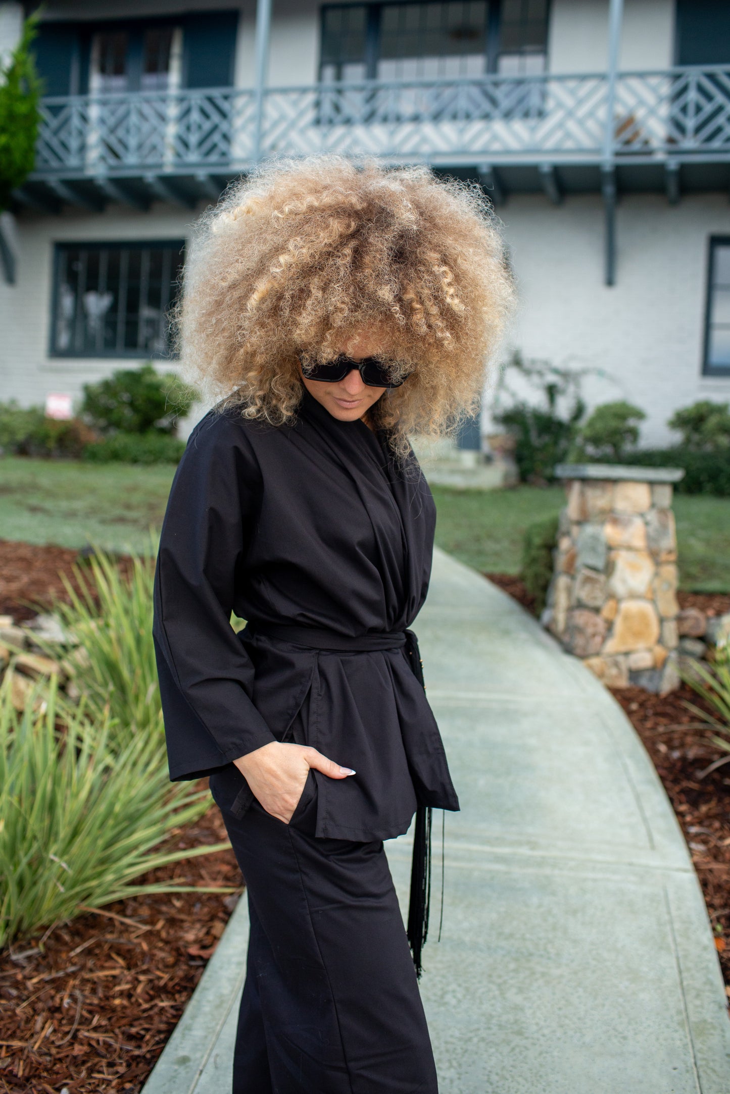 Ebony Dolman Palazzo Set