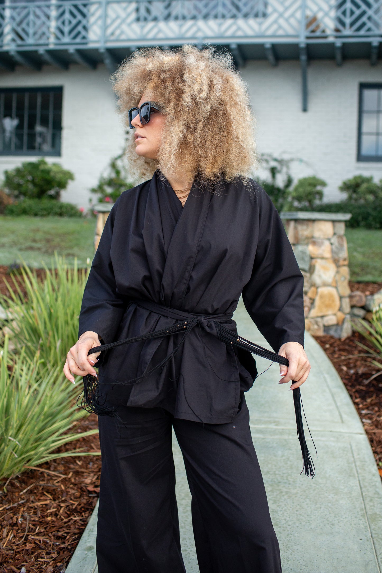 Ebony Dolman Palazzo Set