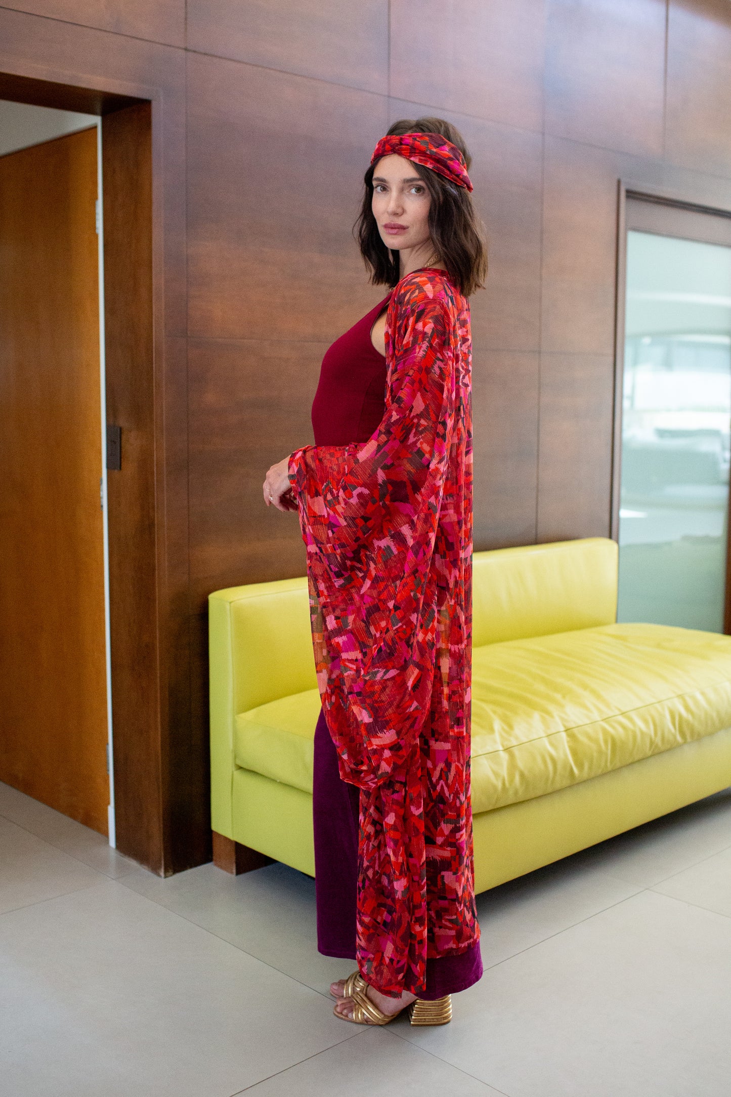 Electric Sangria Kimono