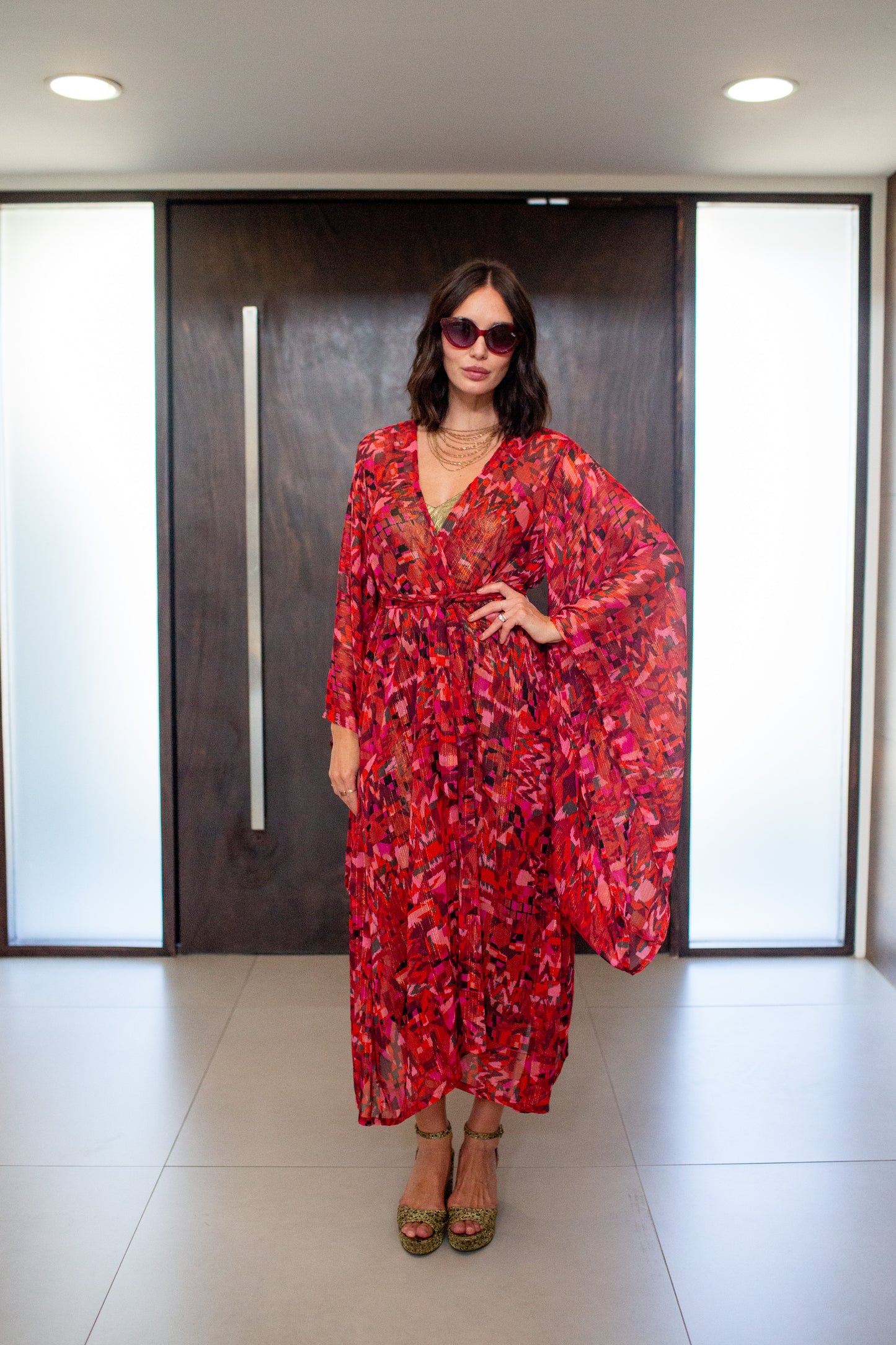 Electric Sangria Kimono