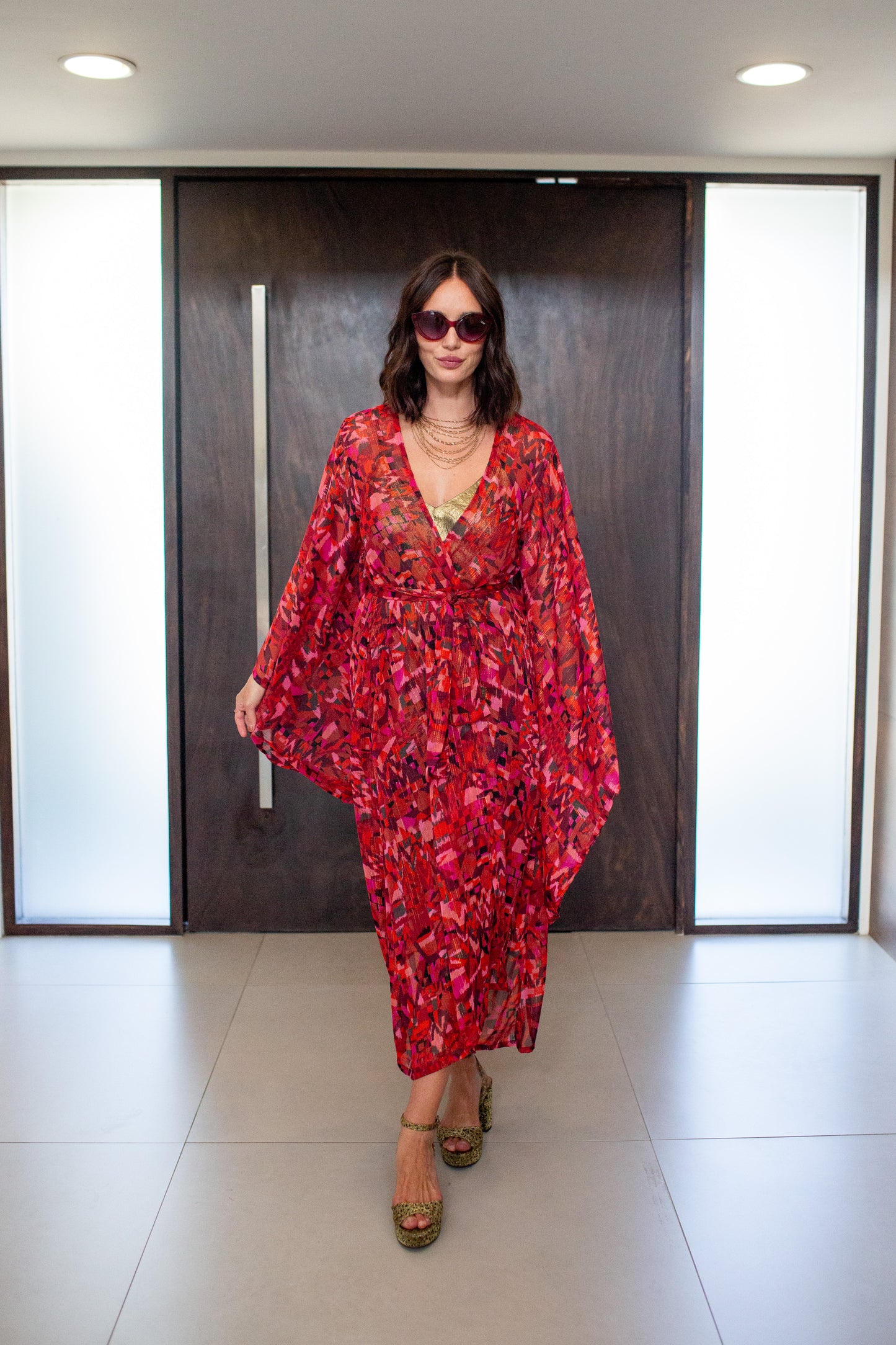 Electric Sangria Kimono