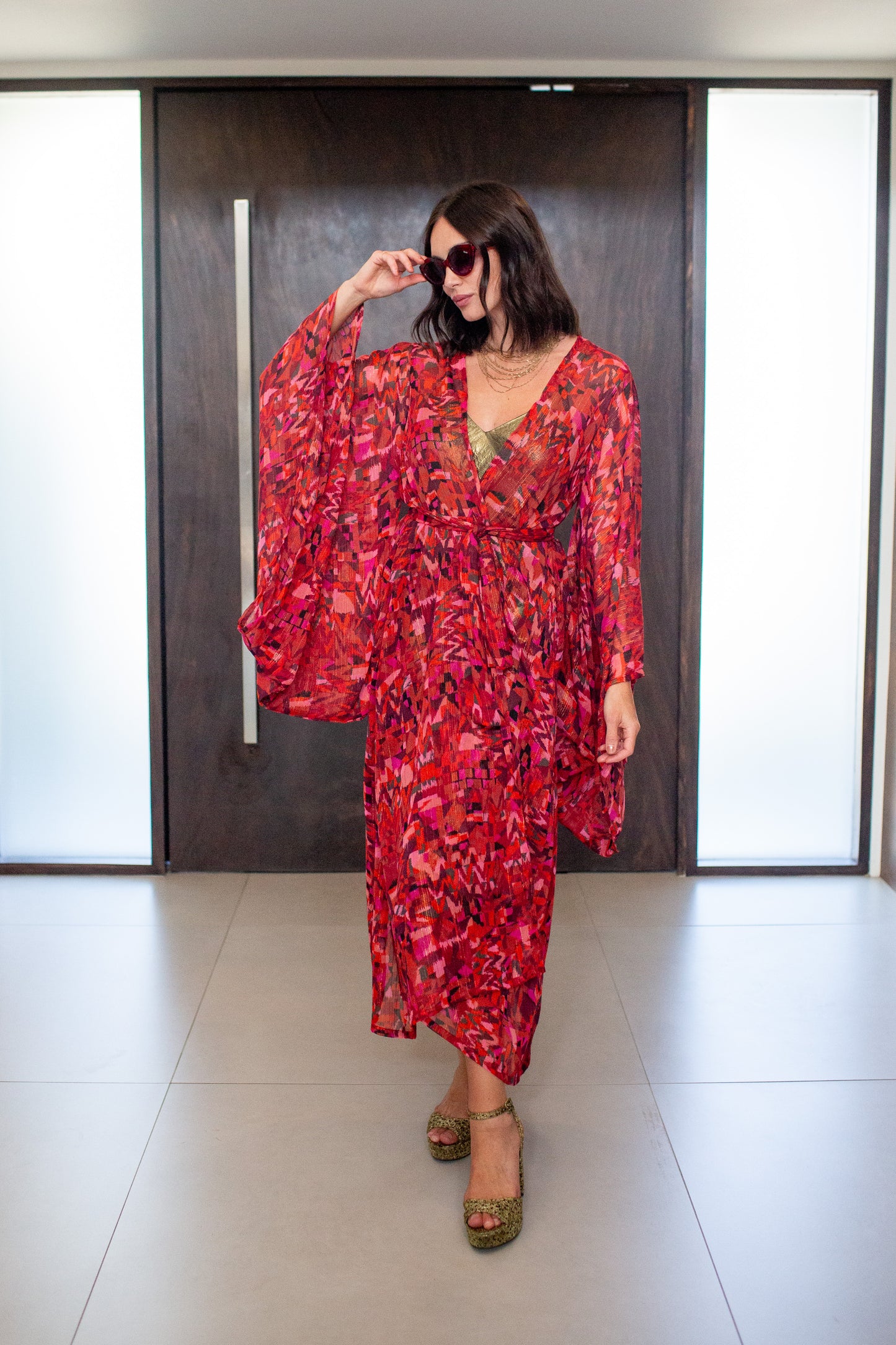 Electric Sangria Kimono