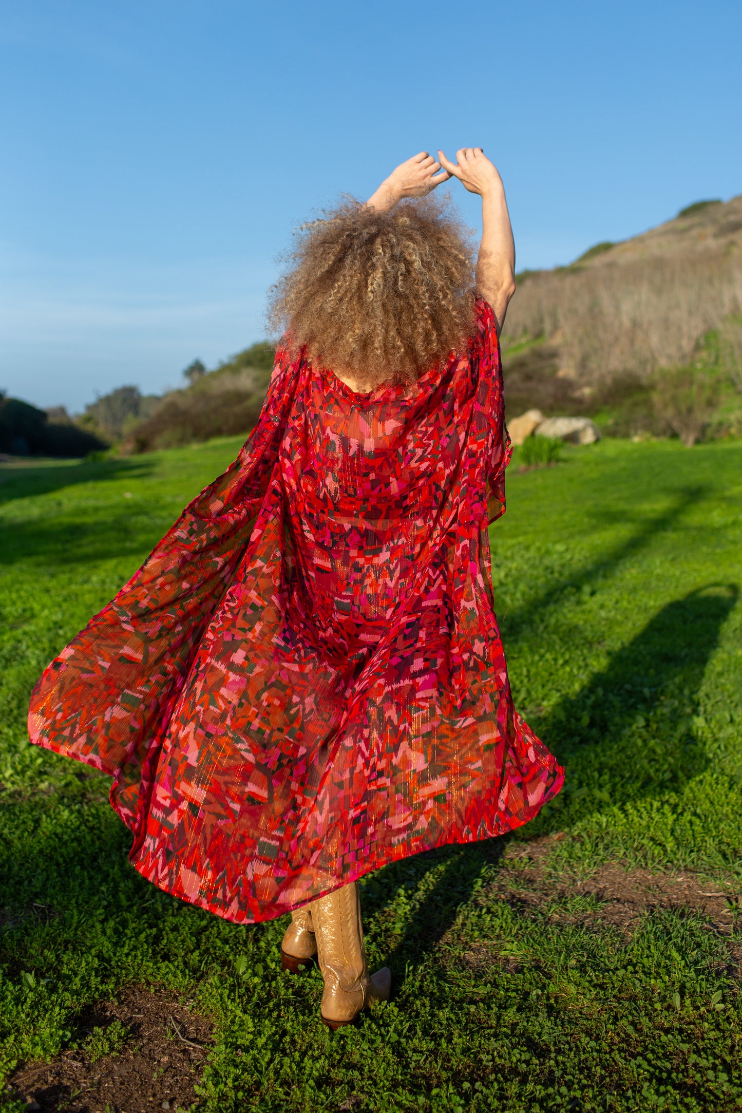 Electric Sangria Float Scarf Top