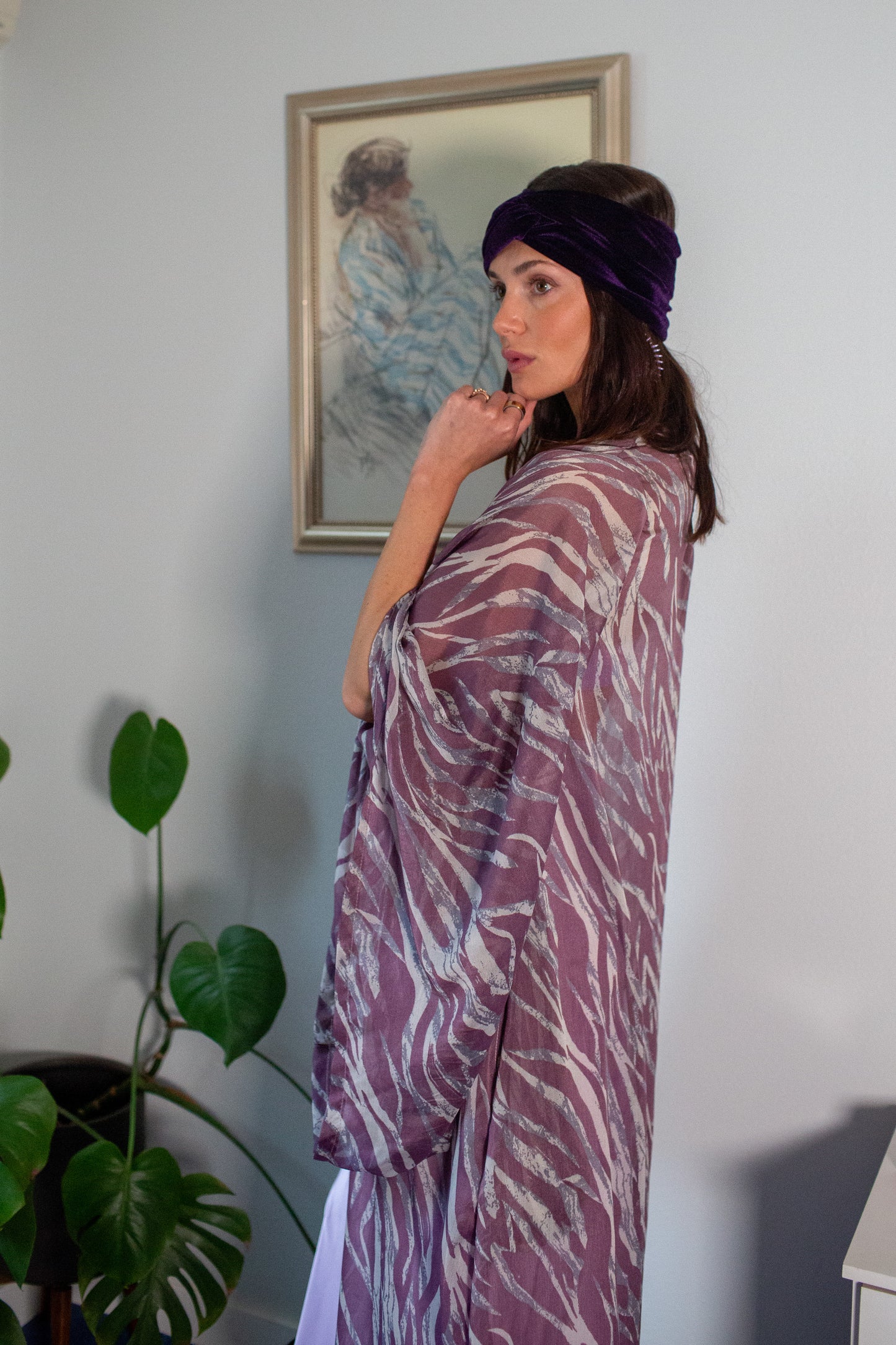 Etosha Kimono in Amethyst