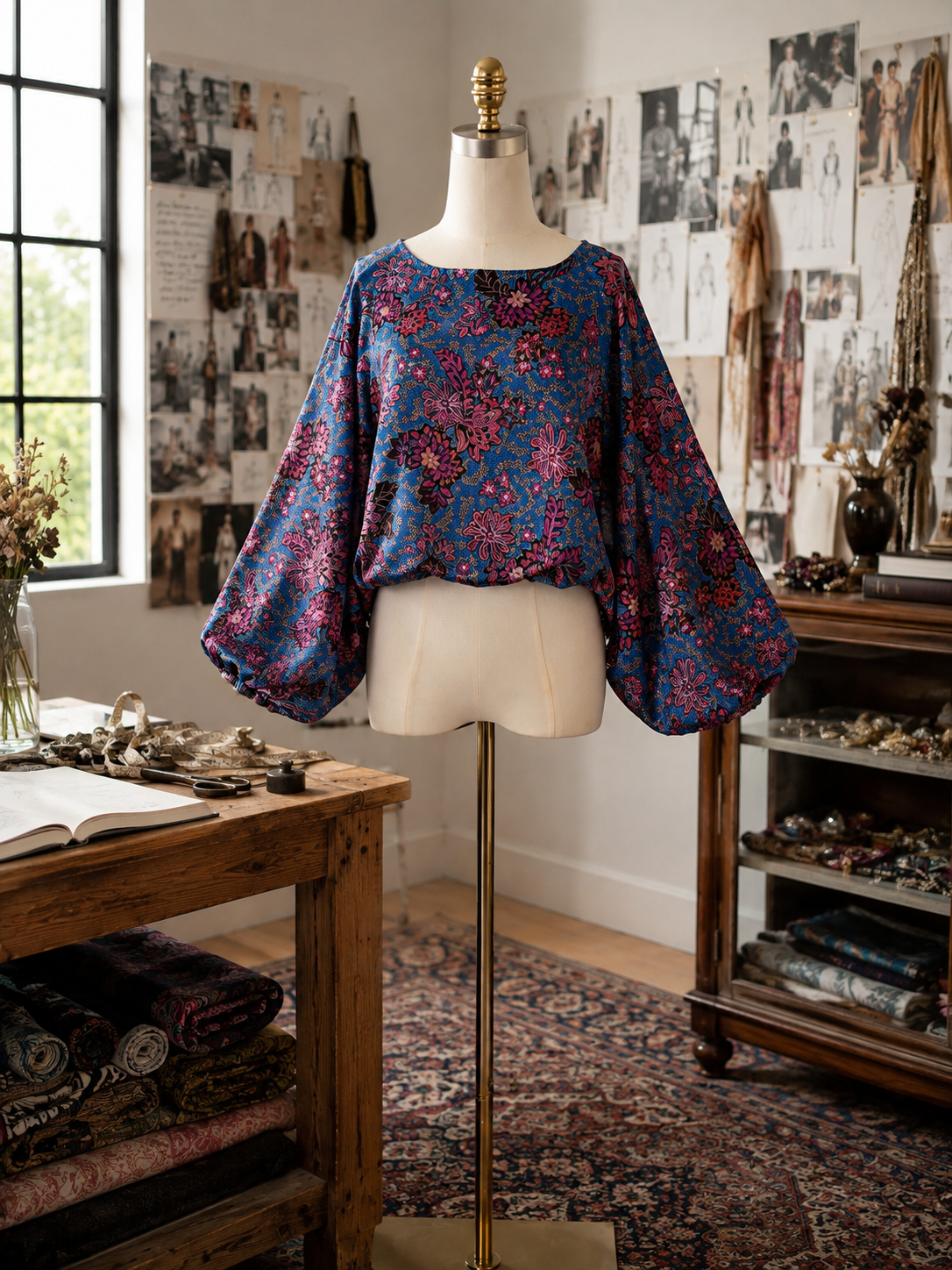 Evangeline Top in Bluebell Reverie