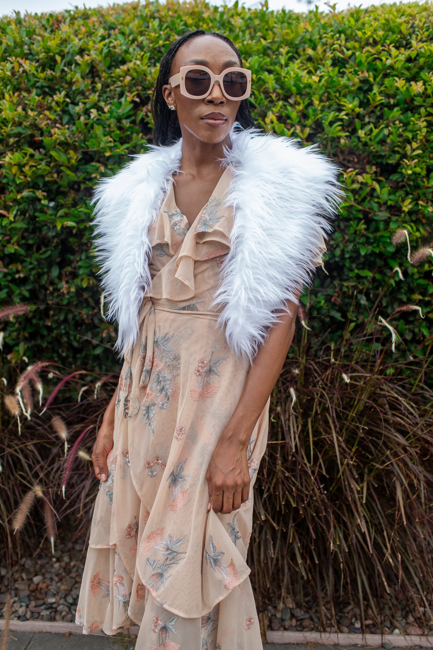 Penny Blanc Faux Fur Collar