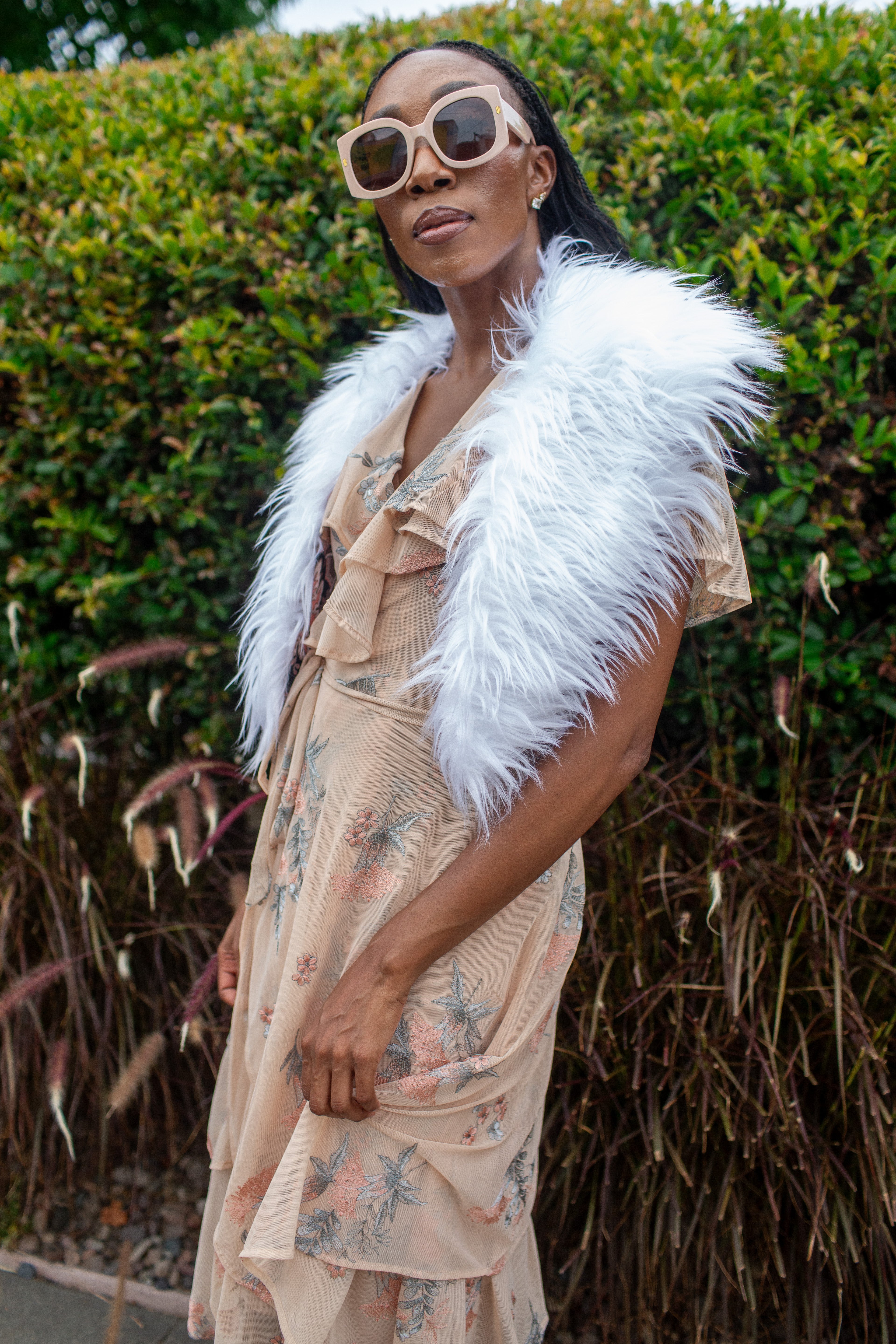 Penny Blanc Ivory Faux Fur Collar – Jennafer Grace