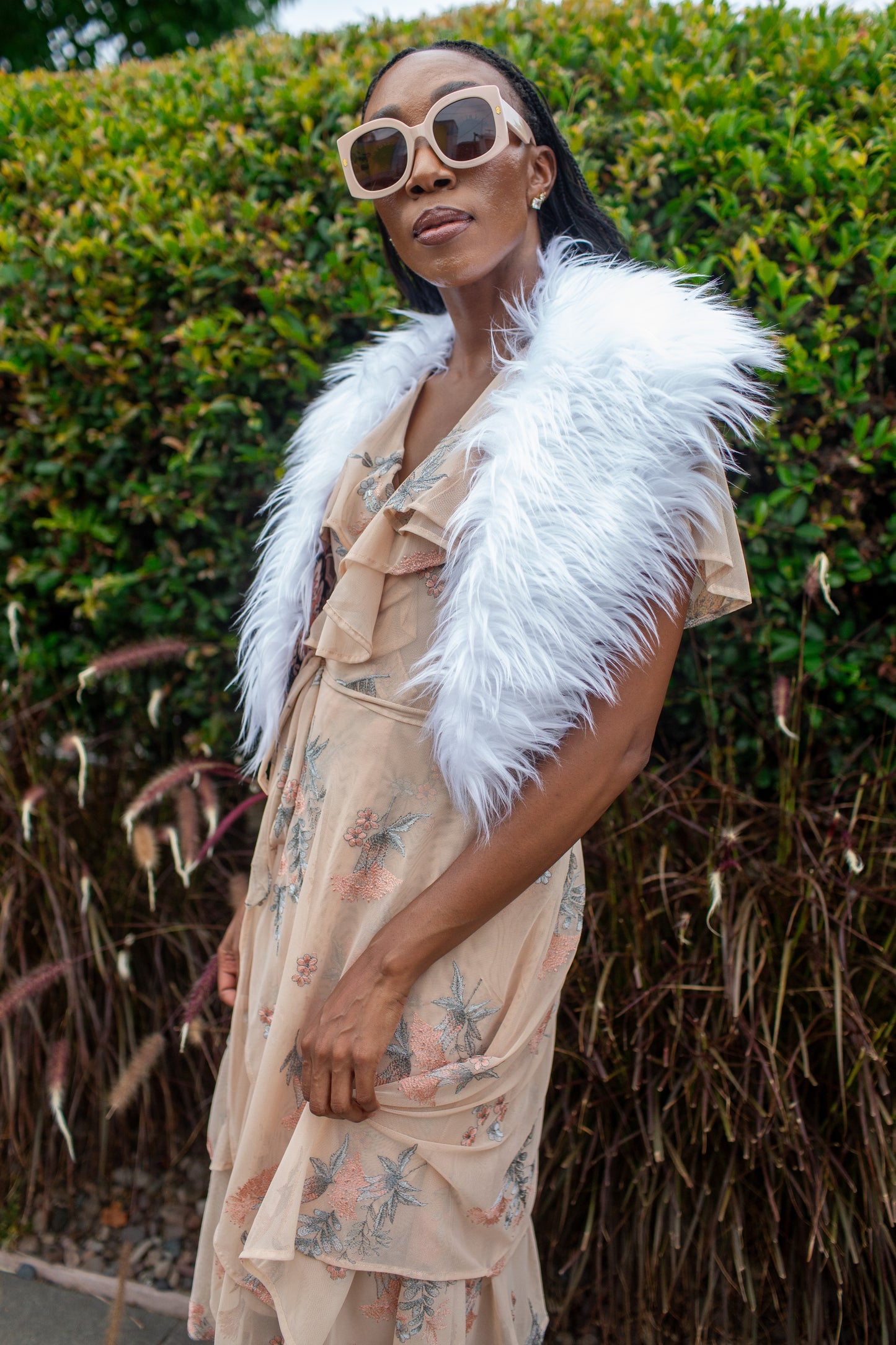 Penny Blanc Faux Fur Collar