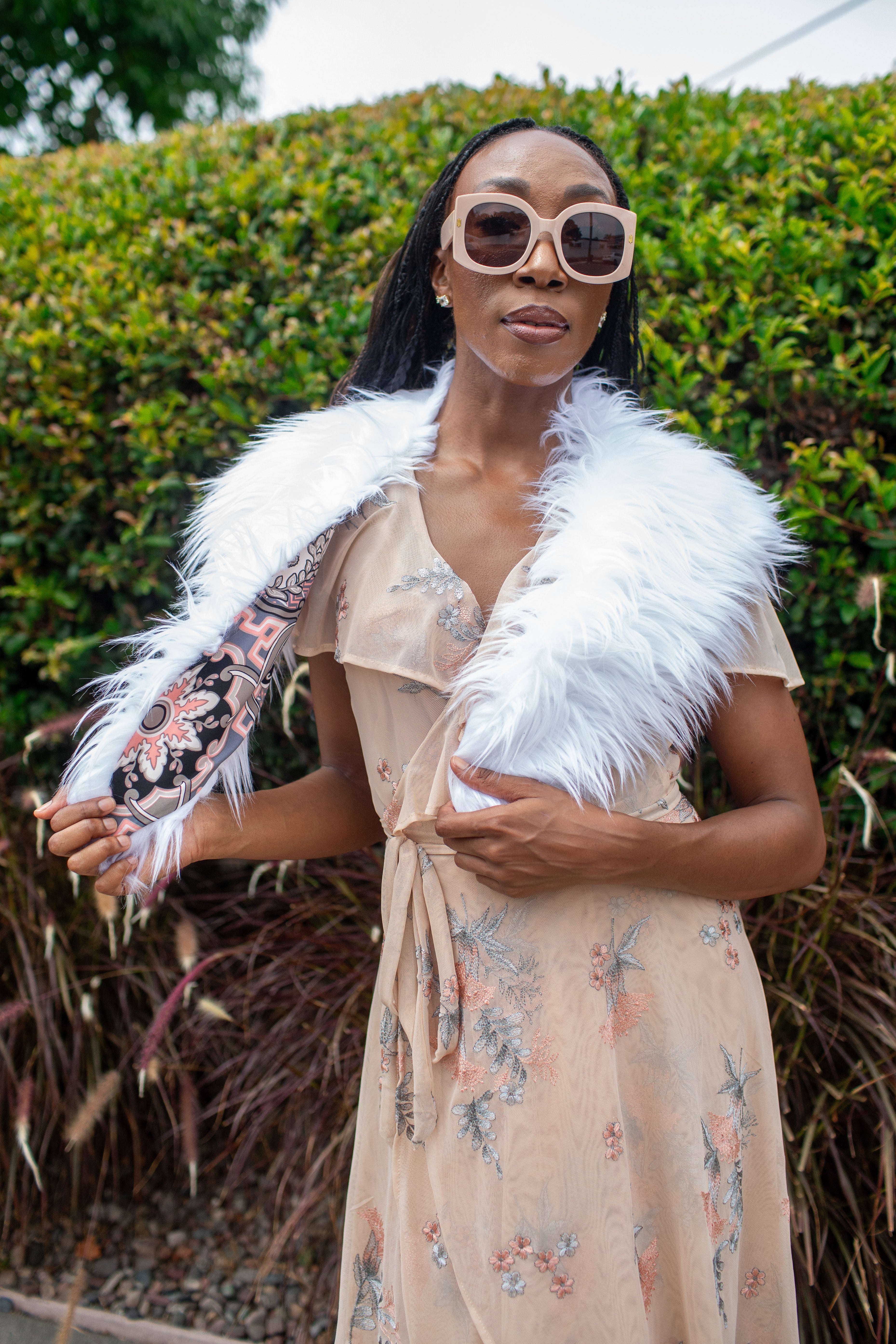 Penny Blanc Ivory Faux Fur Collar – Jennafer Grace