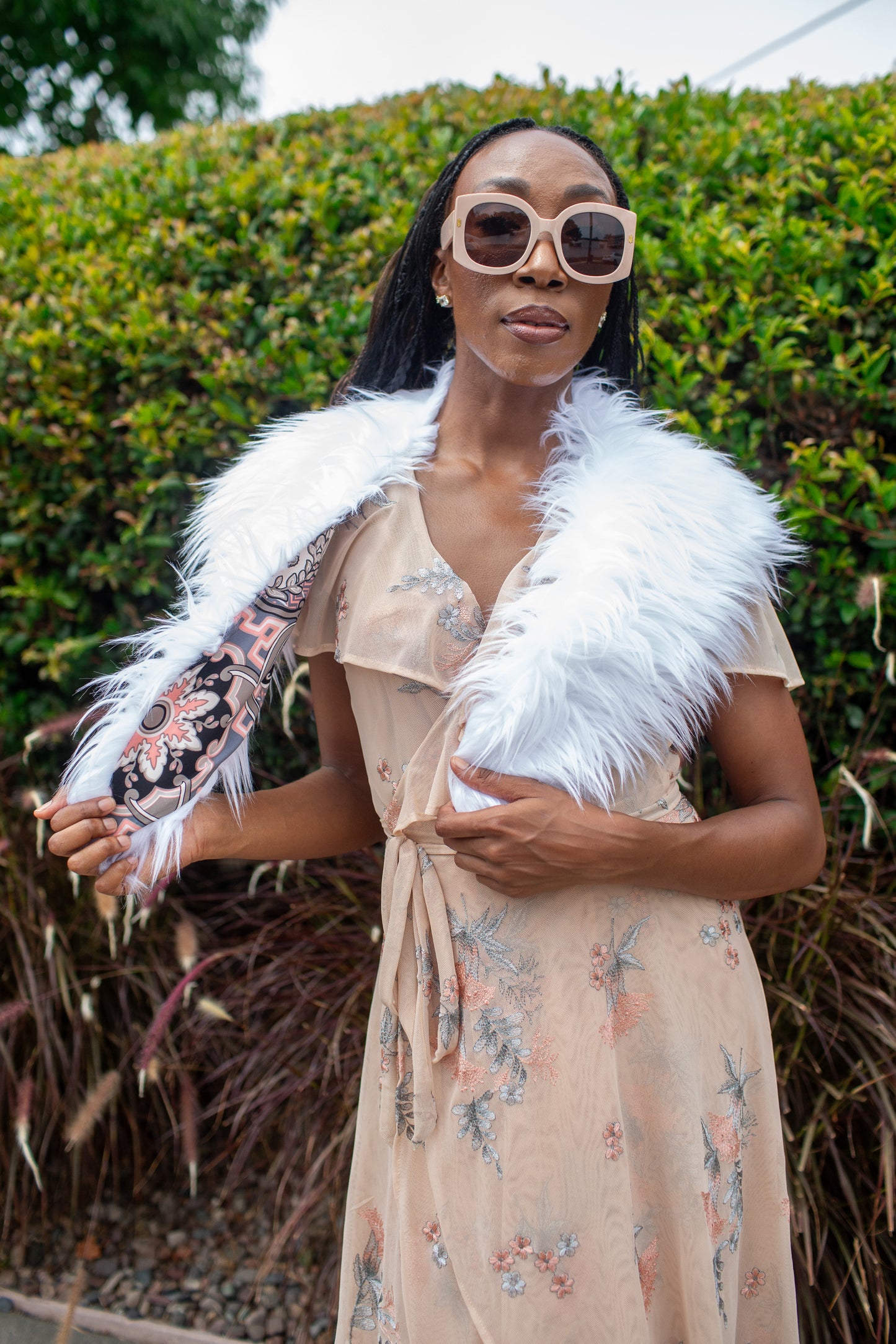 Penny Blanc Faux Fur Collar