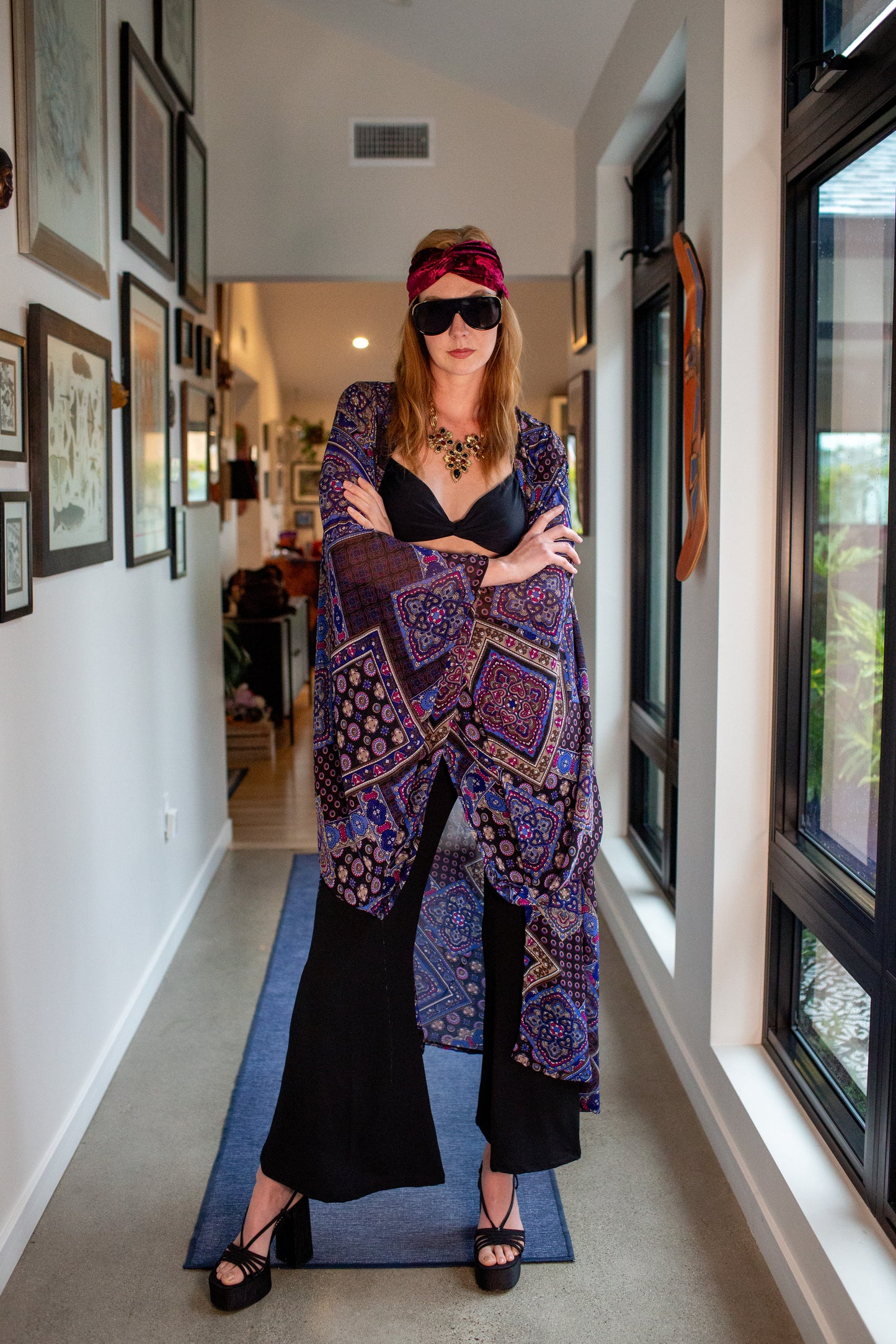 Gemma Scarf Print Kimono PRE-ORDER