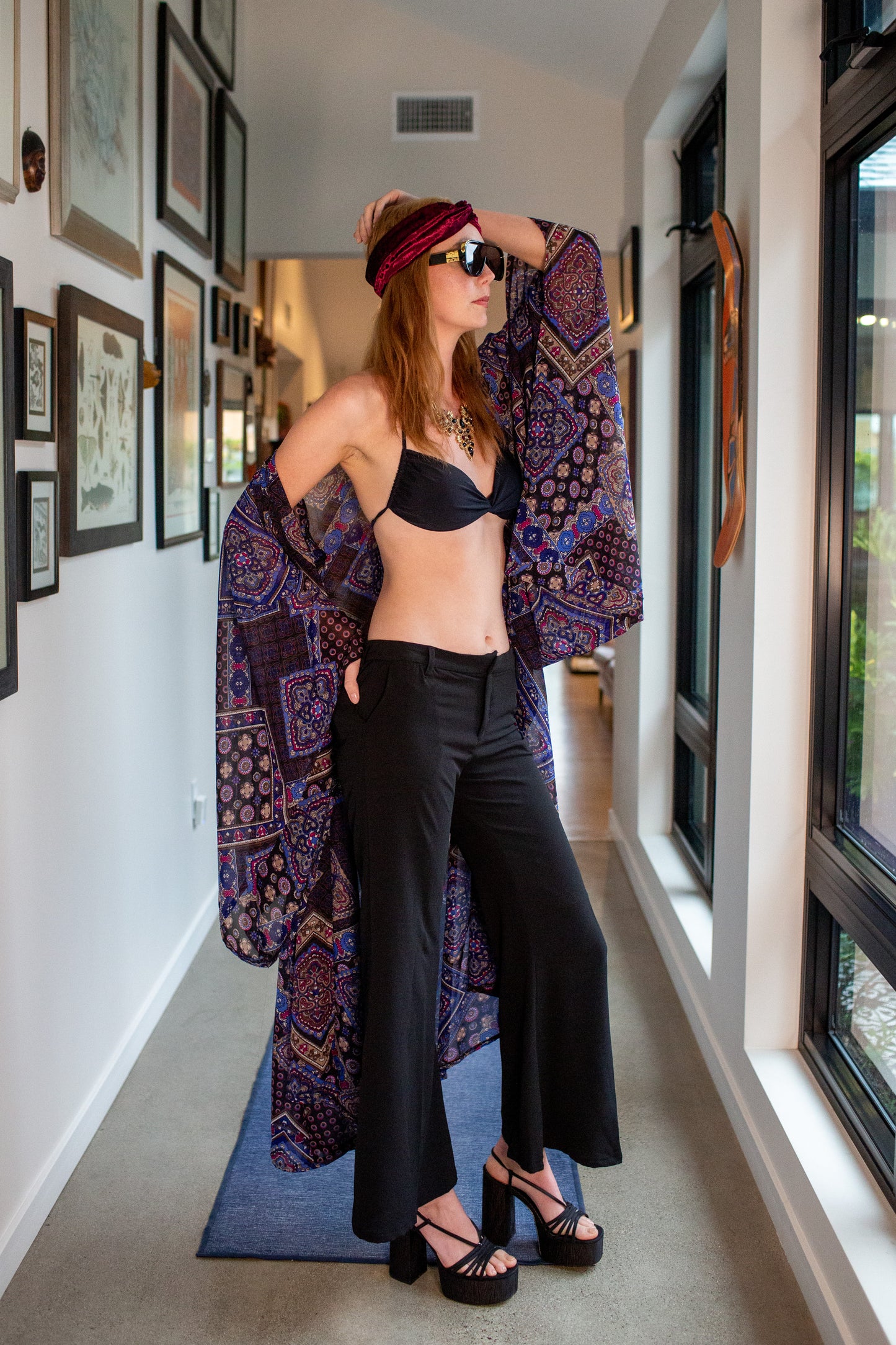 Gemma Scarf Print Kimono PRE-ORDER