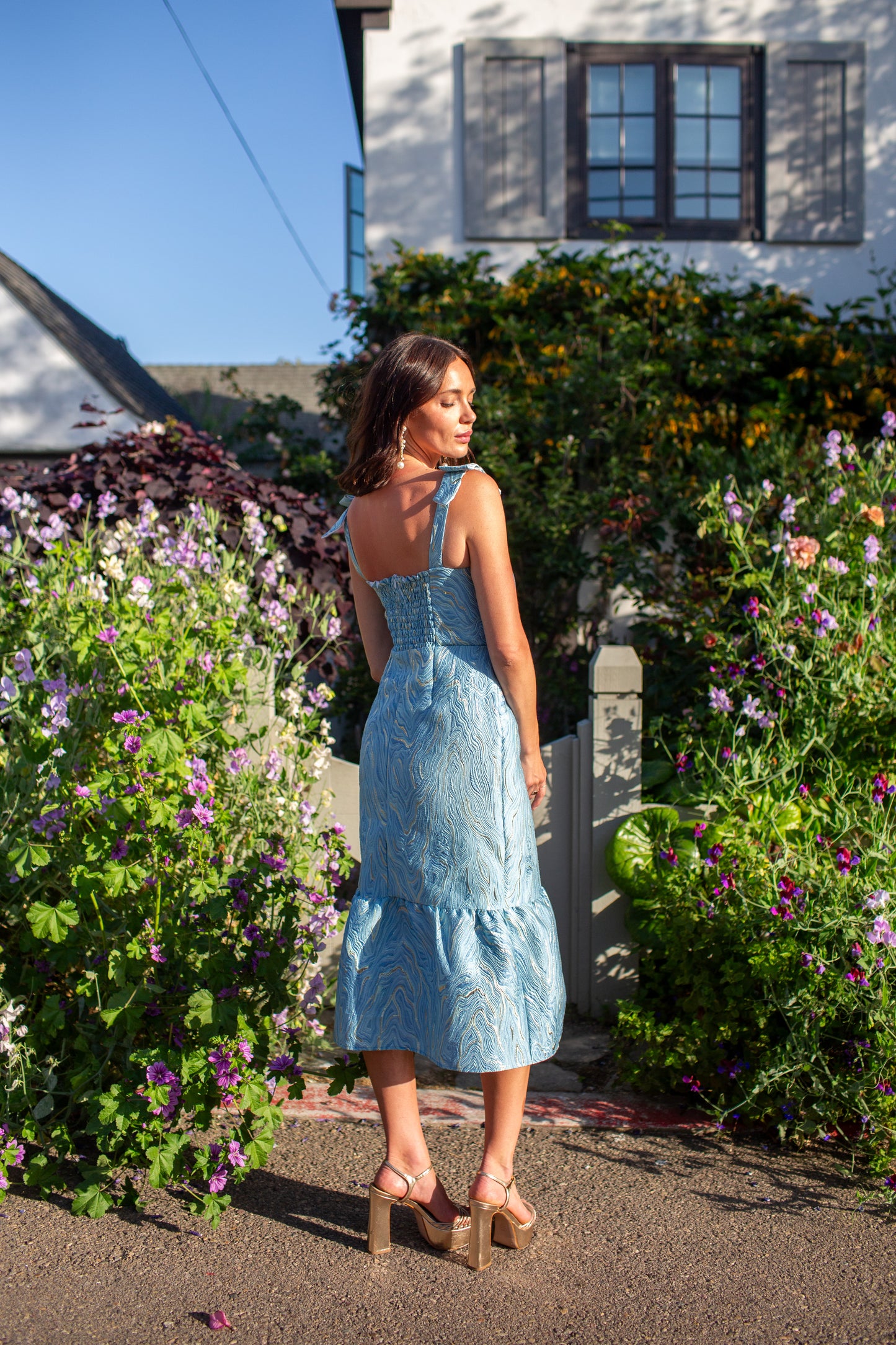 Georgina Dress in Guilded Sky PRE-ORDER