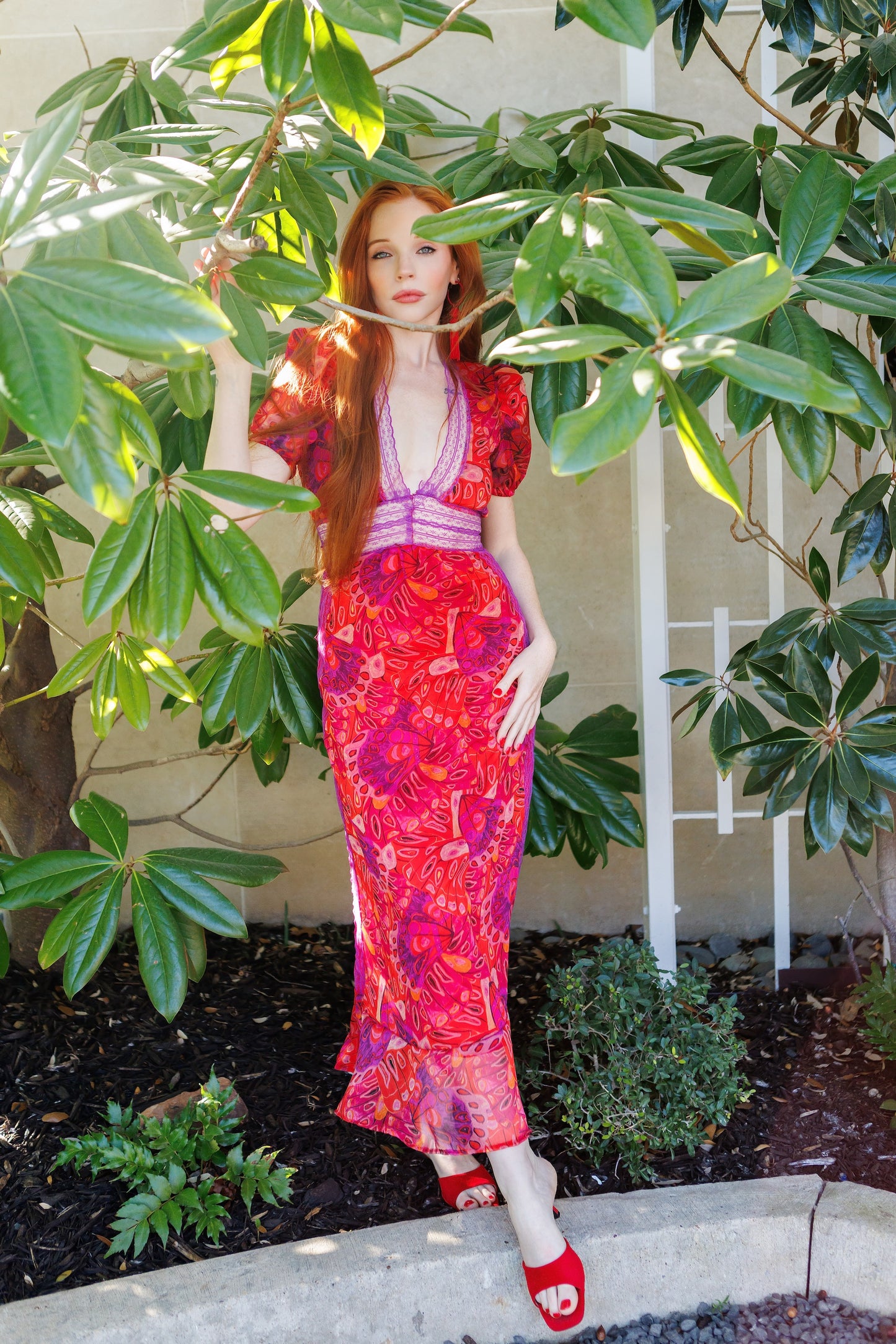 Gigi Dress in Monarch Rouge PRE-ORDER