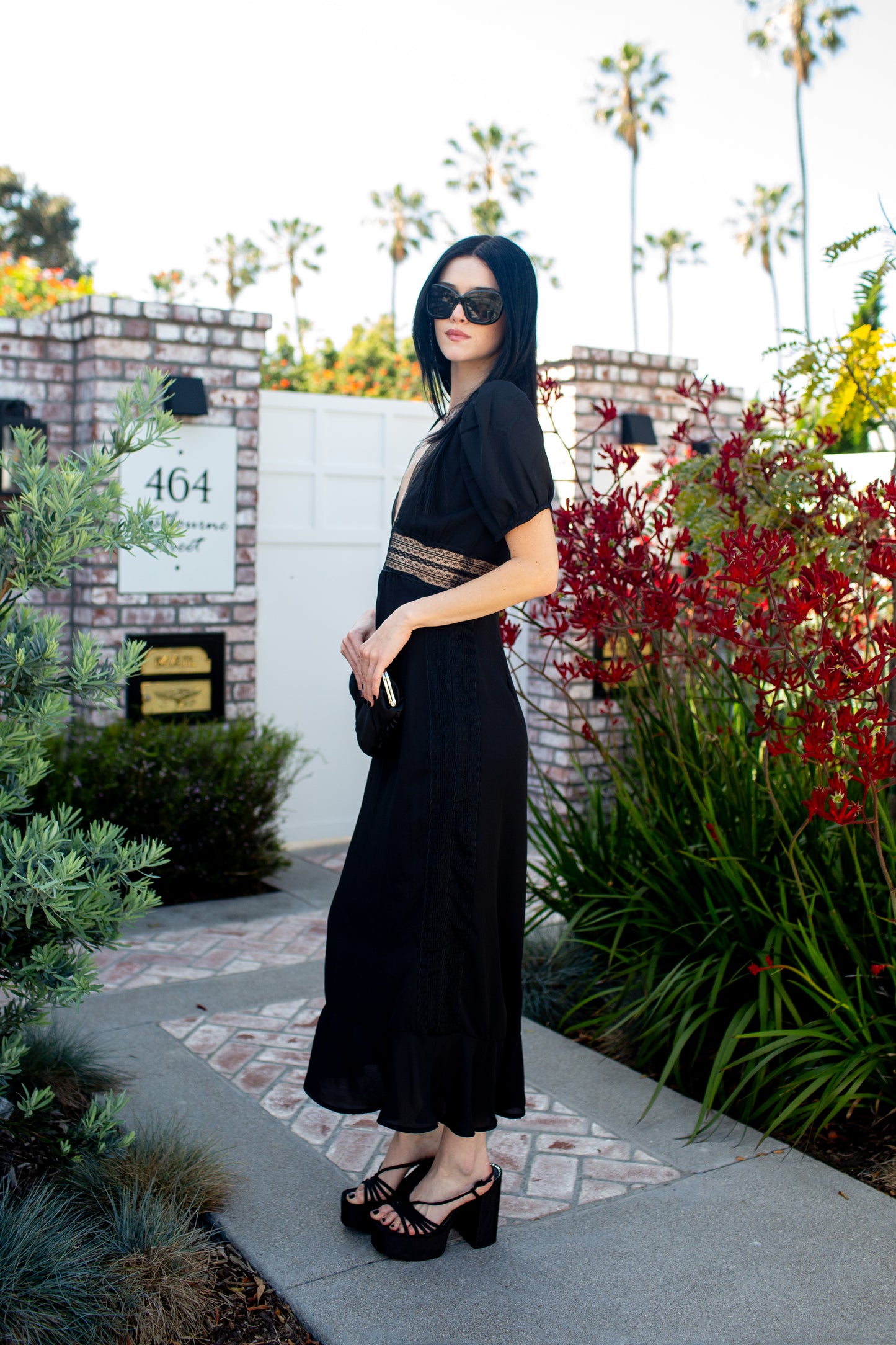 Gigi Dress in Nero Notte