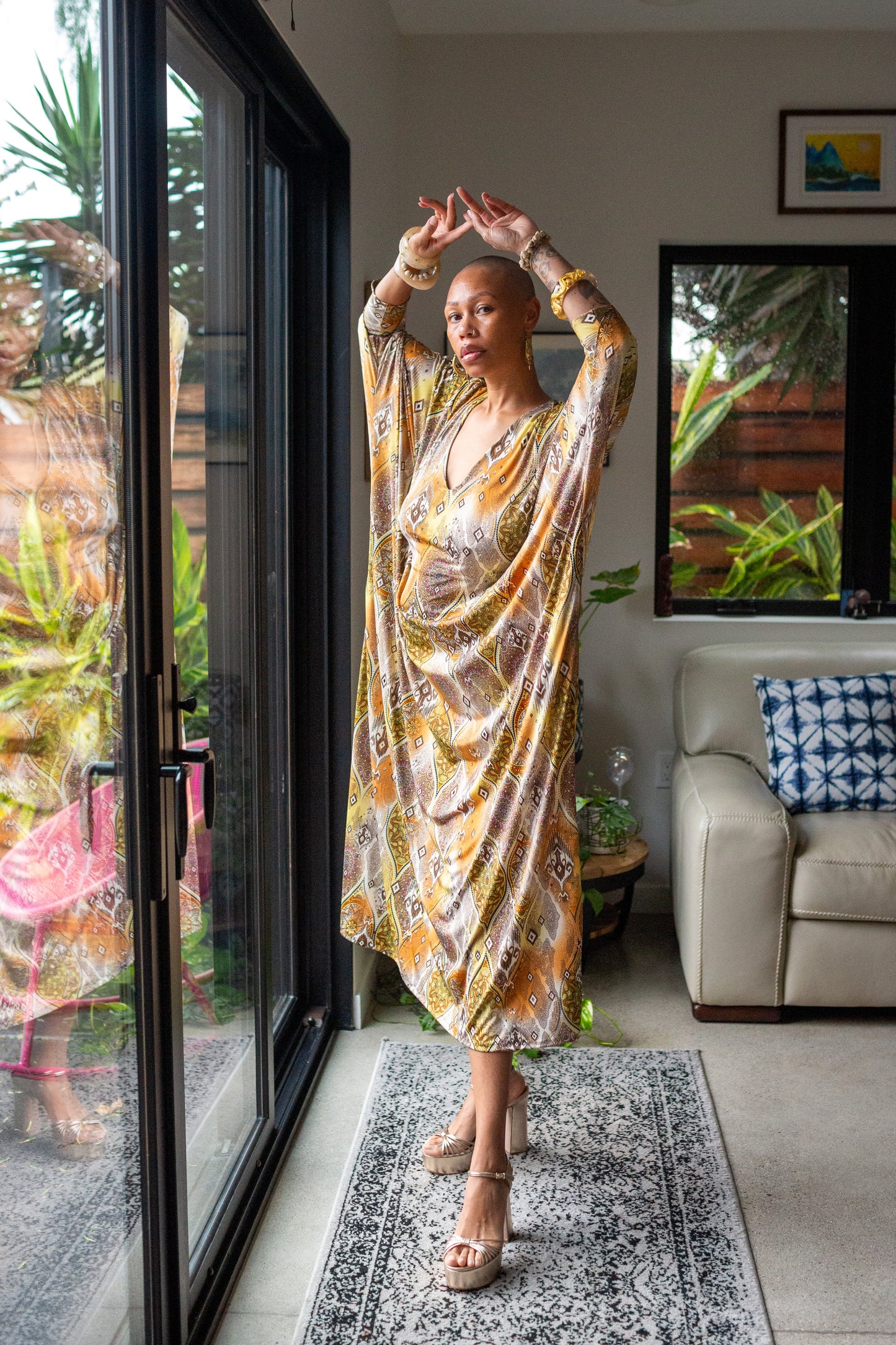 Gracie Caftan in Byzantine Sun