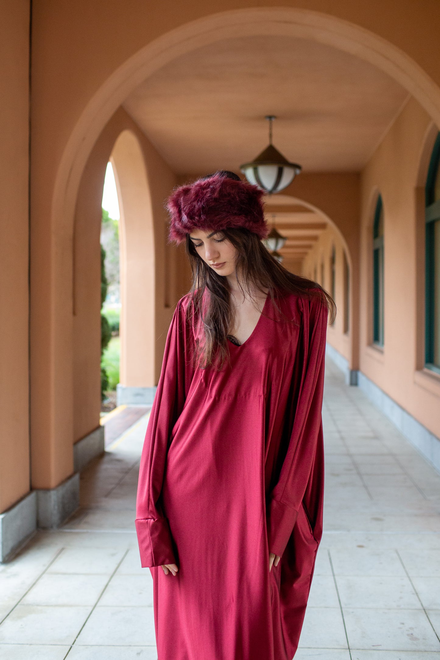 Gracie Caftan in Deep Rust PRE-ORDER