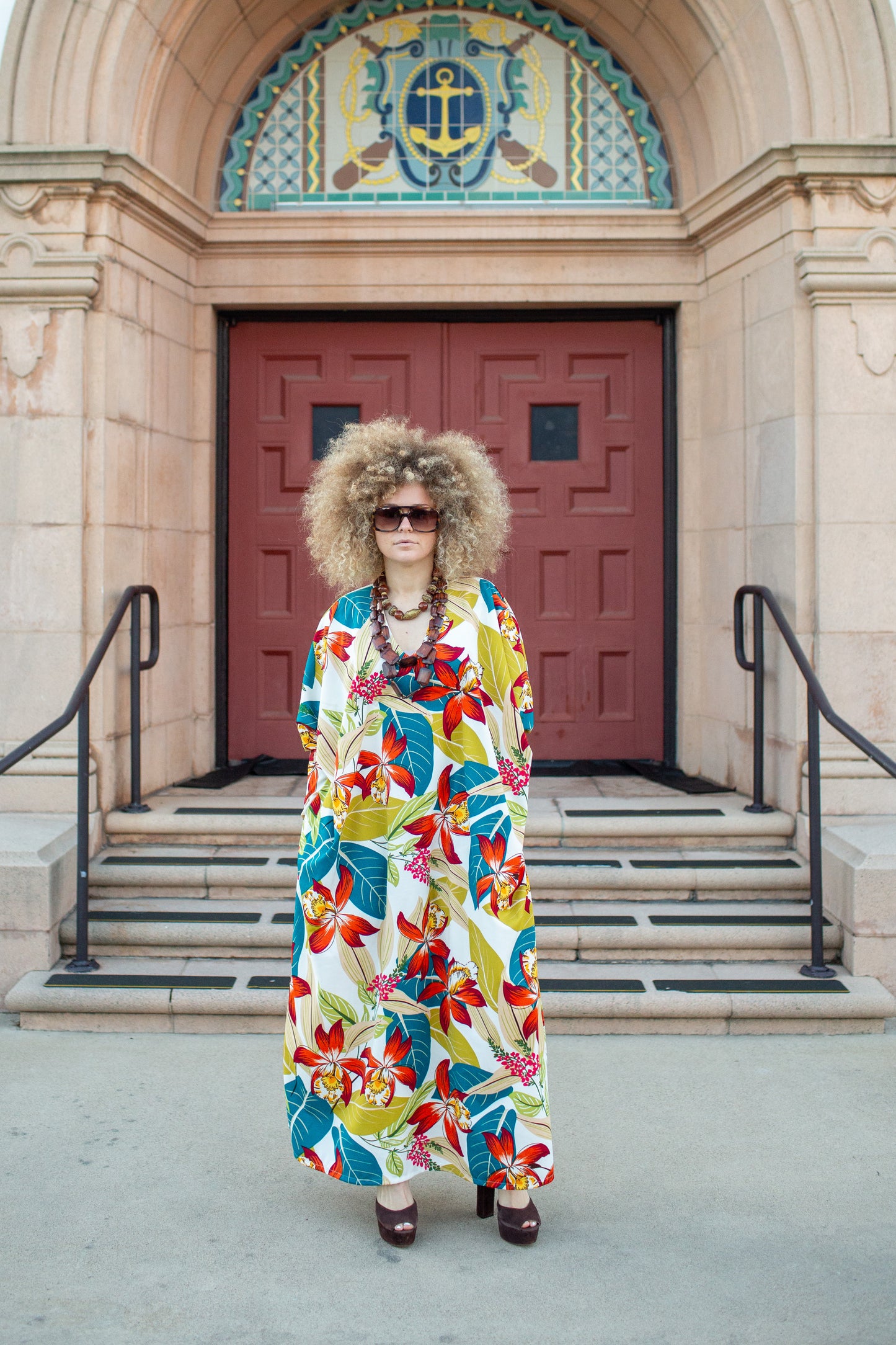 Gracie Caftan in Sunspill Tropique