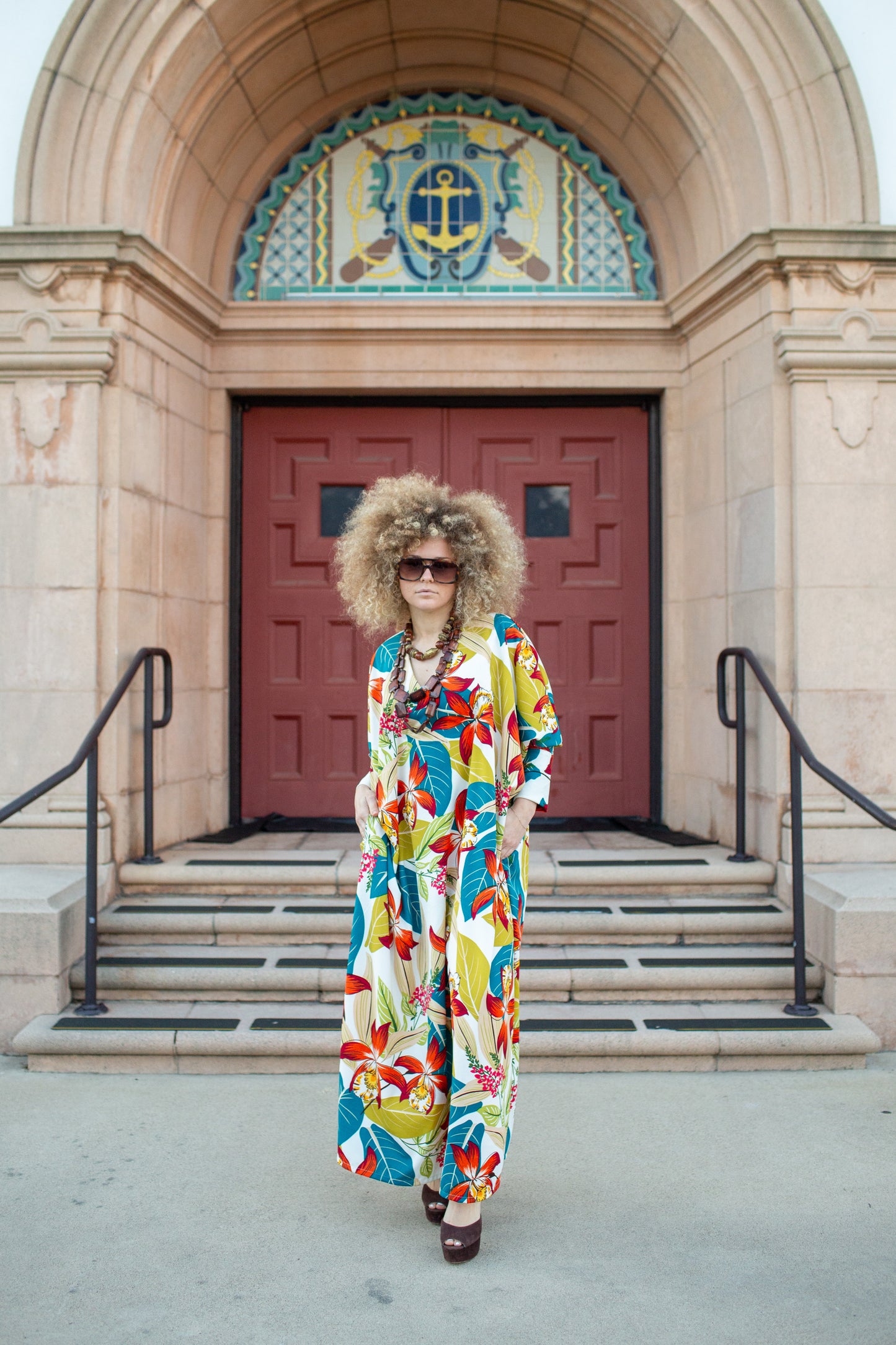 Gracie Caftan in Sunspill Tropique