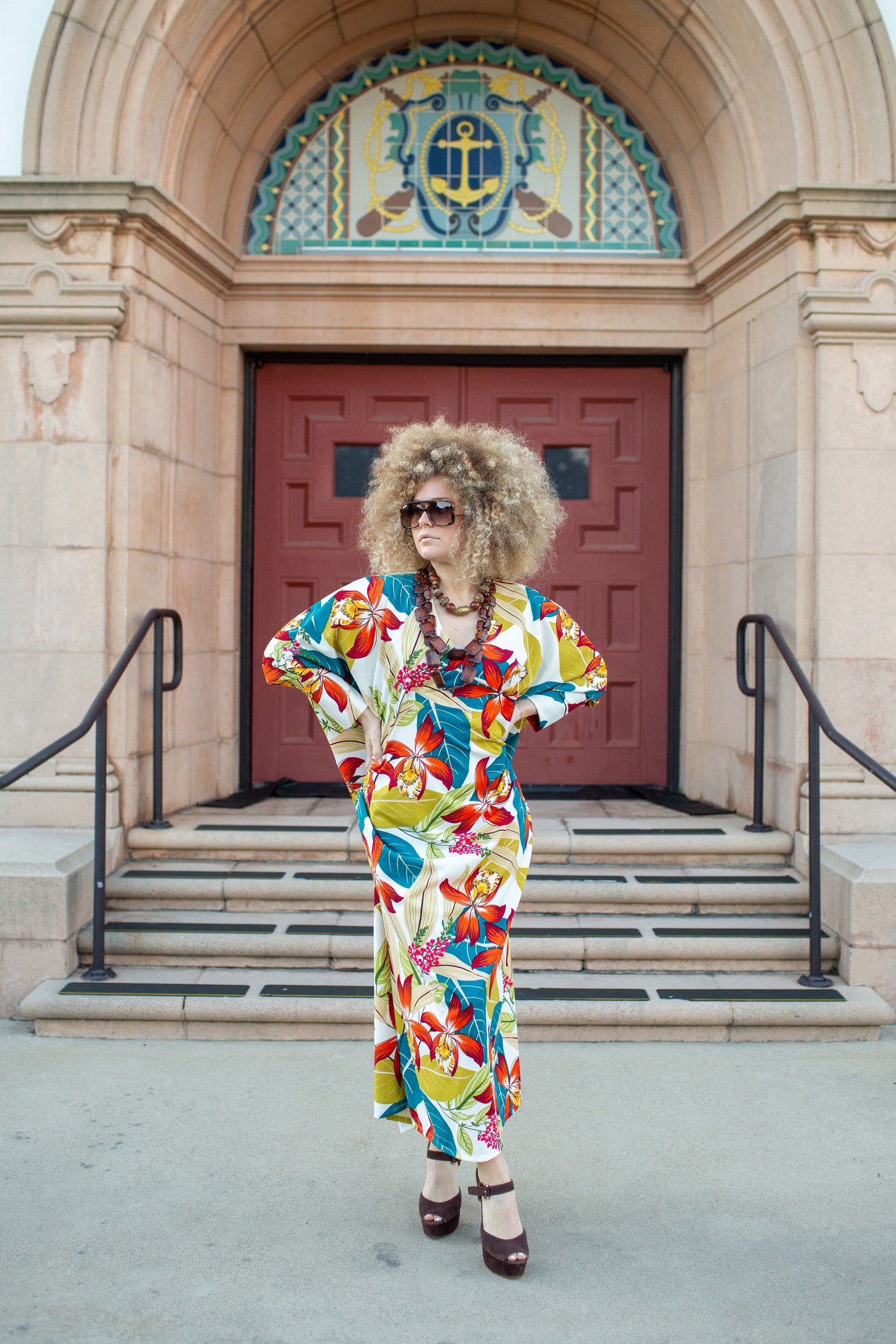 Gracie Caftan in Sunspill Tropique
