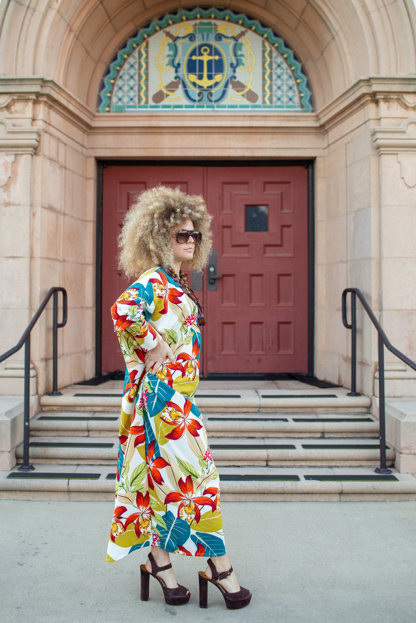 Gracie Caftan in Sunspill Tropique