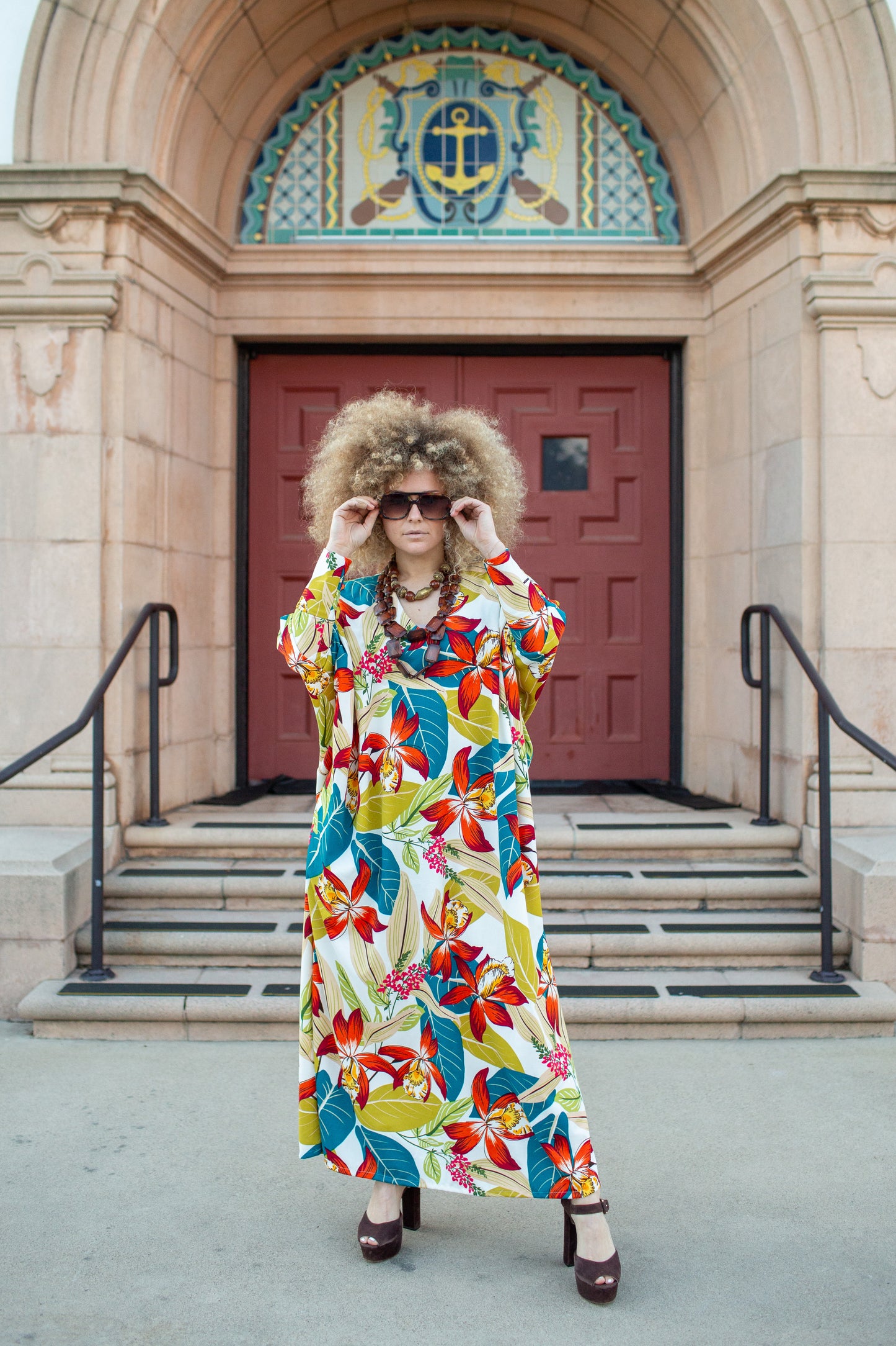 Gracie Caftan in Sunspill Tropique
